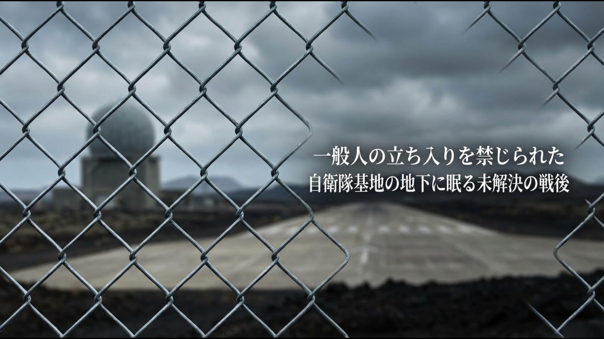 一般人立ち入り禁止の自衛隊基地地下に今も残る地下壕の跡