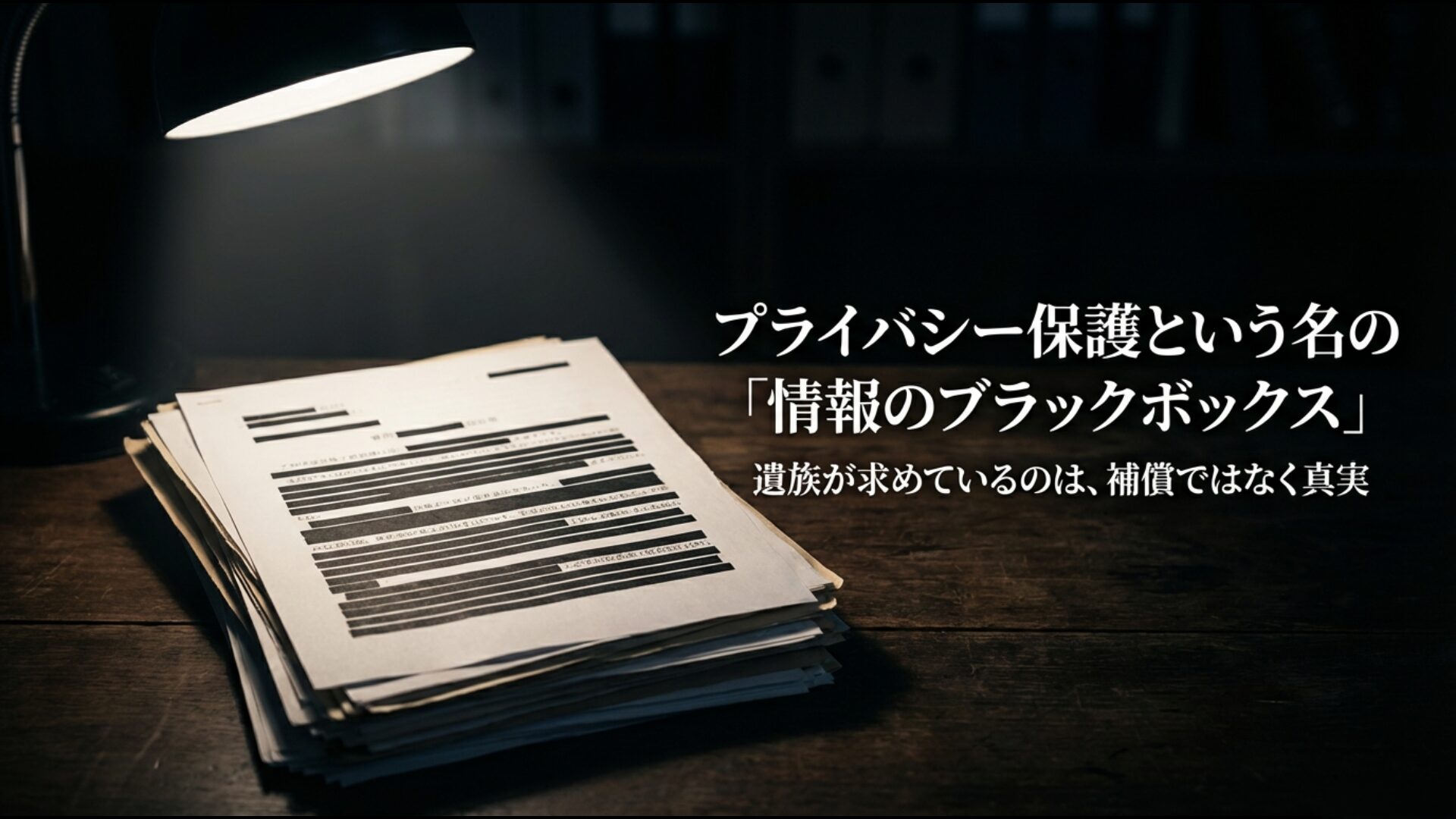 日航機墜落事故の情報をブラックボックス化させないための遺族による開示請求