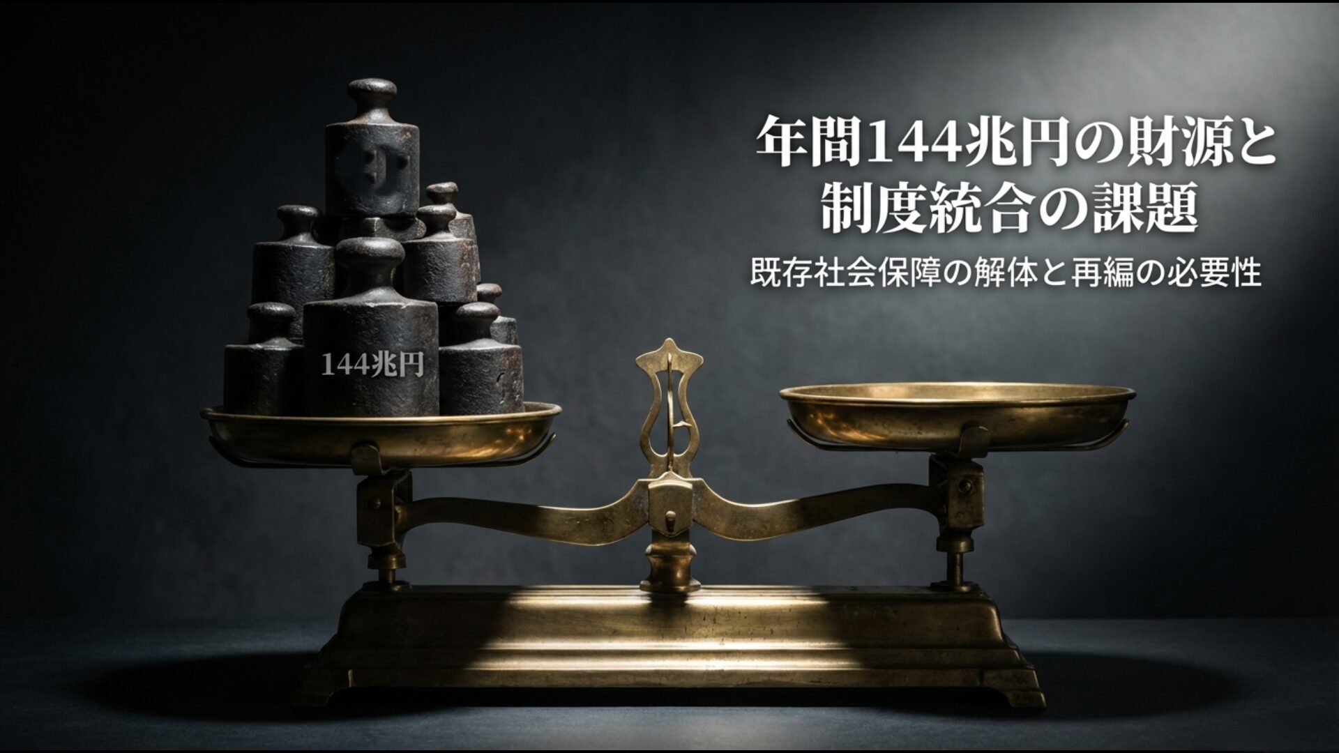 年間144兆円の財源と既存社会保障制度の解体・再編の課題