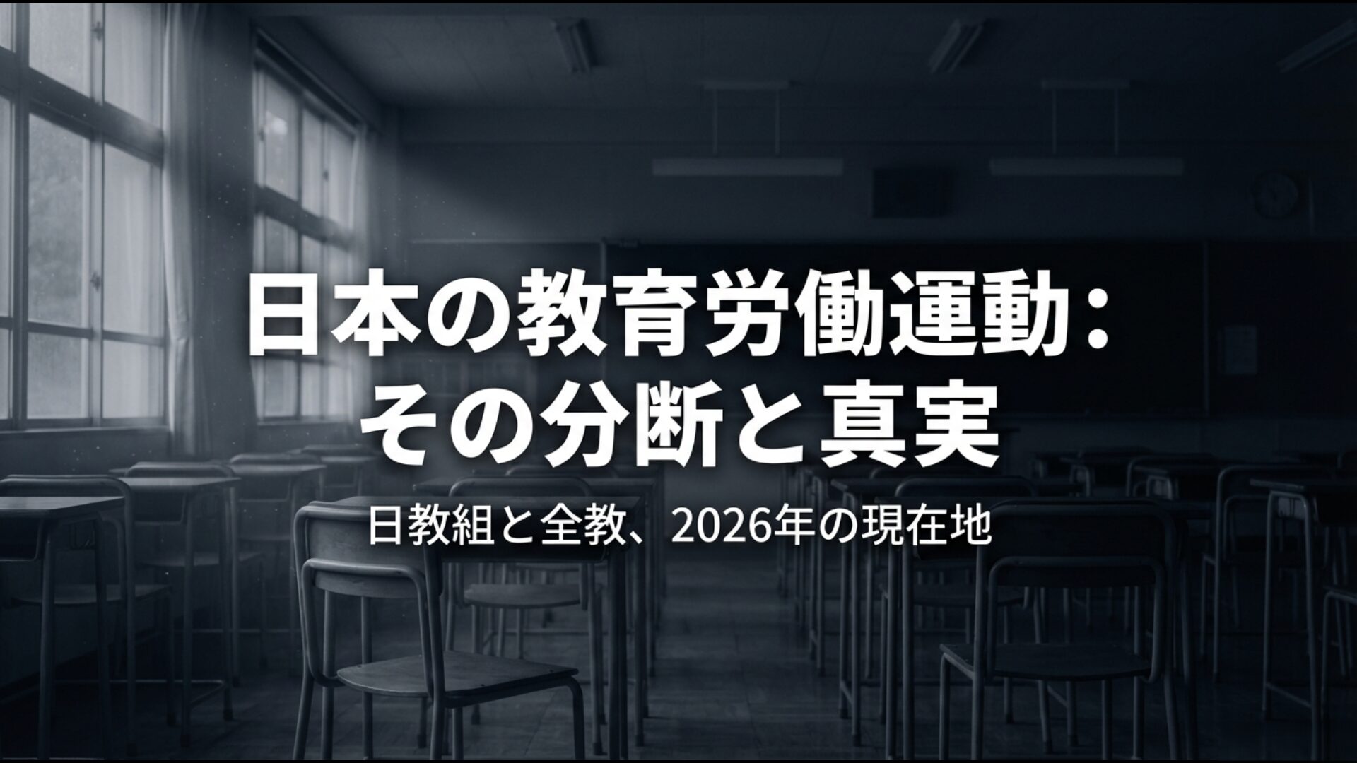 日教組と全教の2026年現在地を示す記事アイキャッチ画像