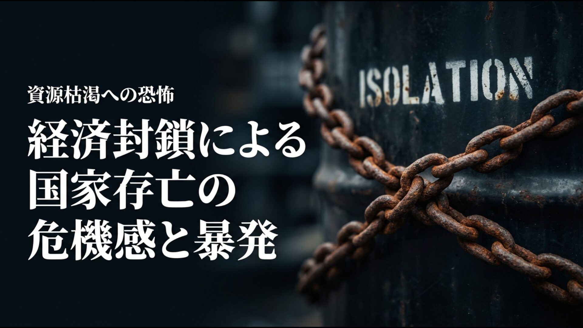 ABCD包囲網などの経済封鎖により孤立し国家存亡の危機に直面した当時の日本の状況