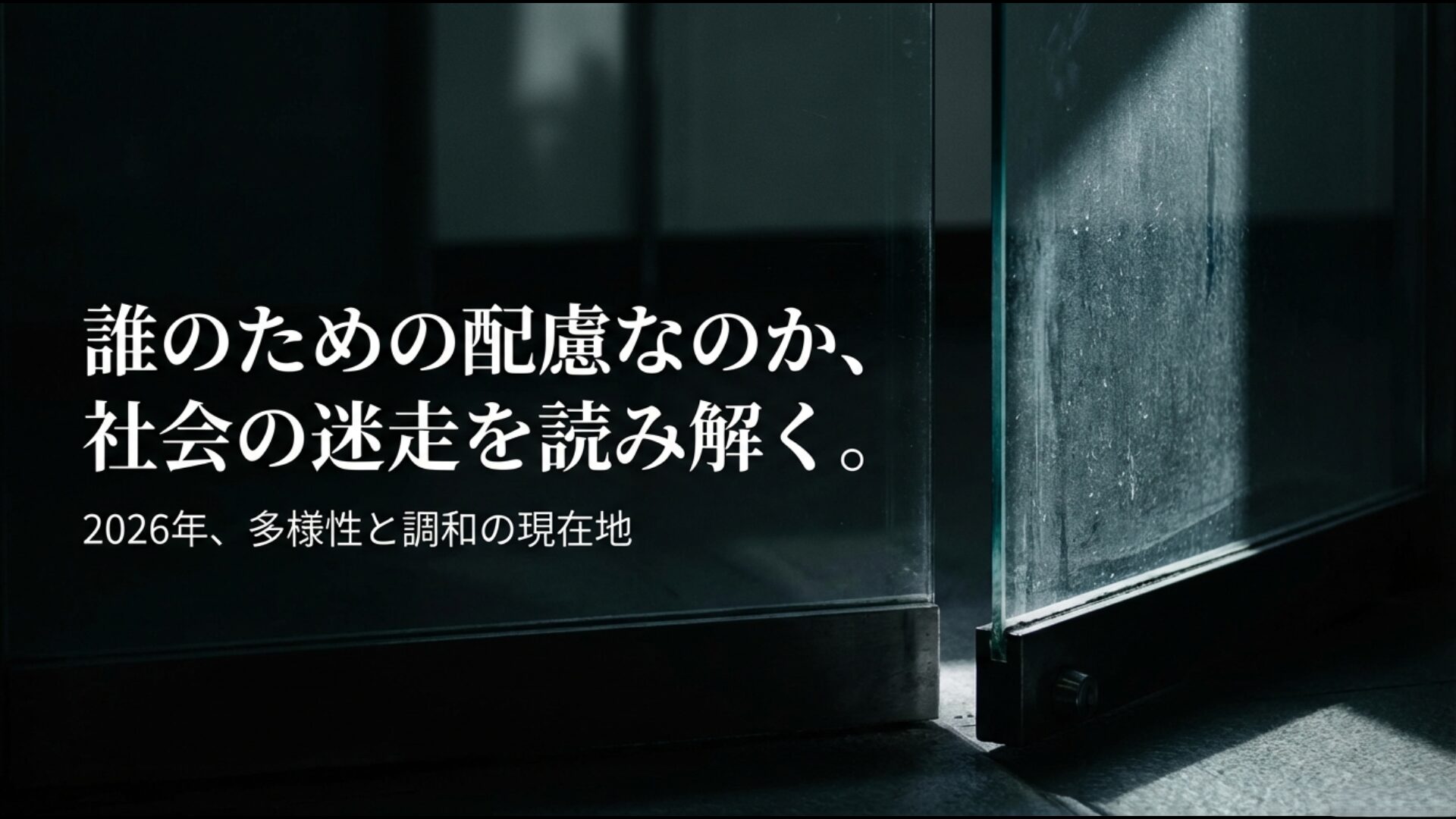 多様性と調和の現在地を示す2026年の社会分析イメージ