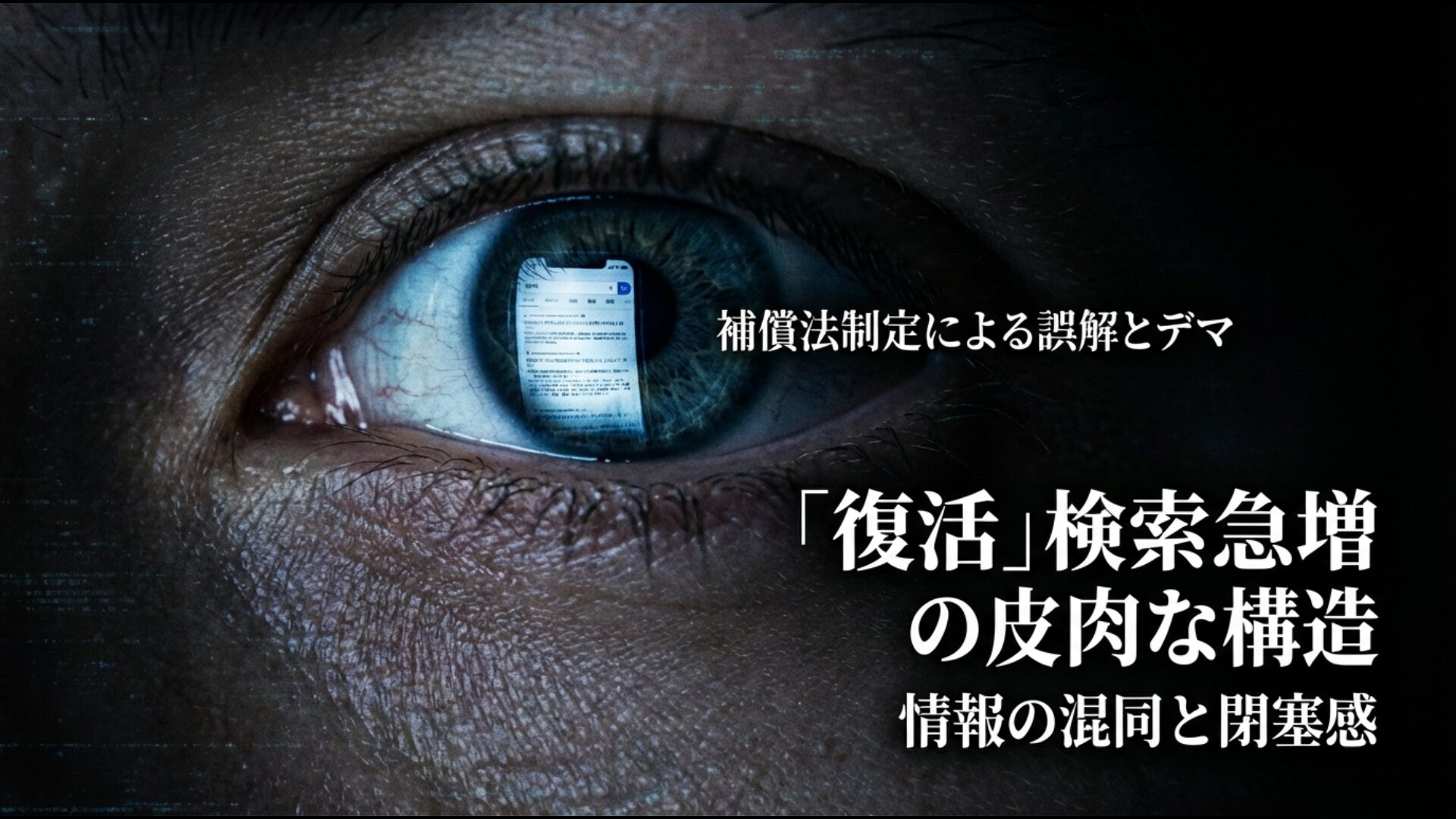 旧優生保護法に基づく補償法制定による情報の混同とSNSでのデマ拡散の仕組み