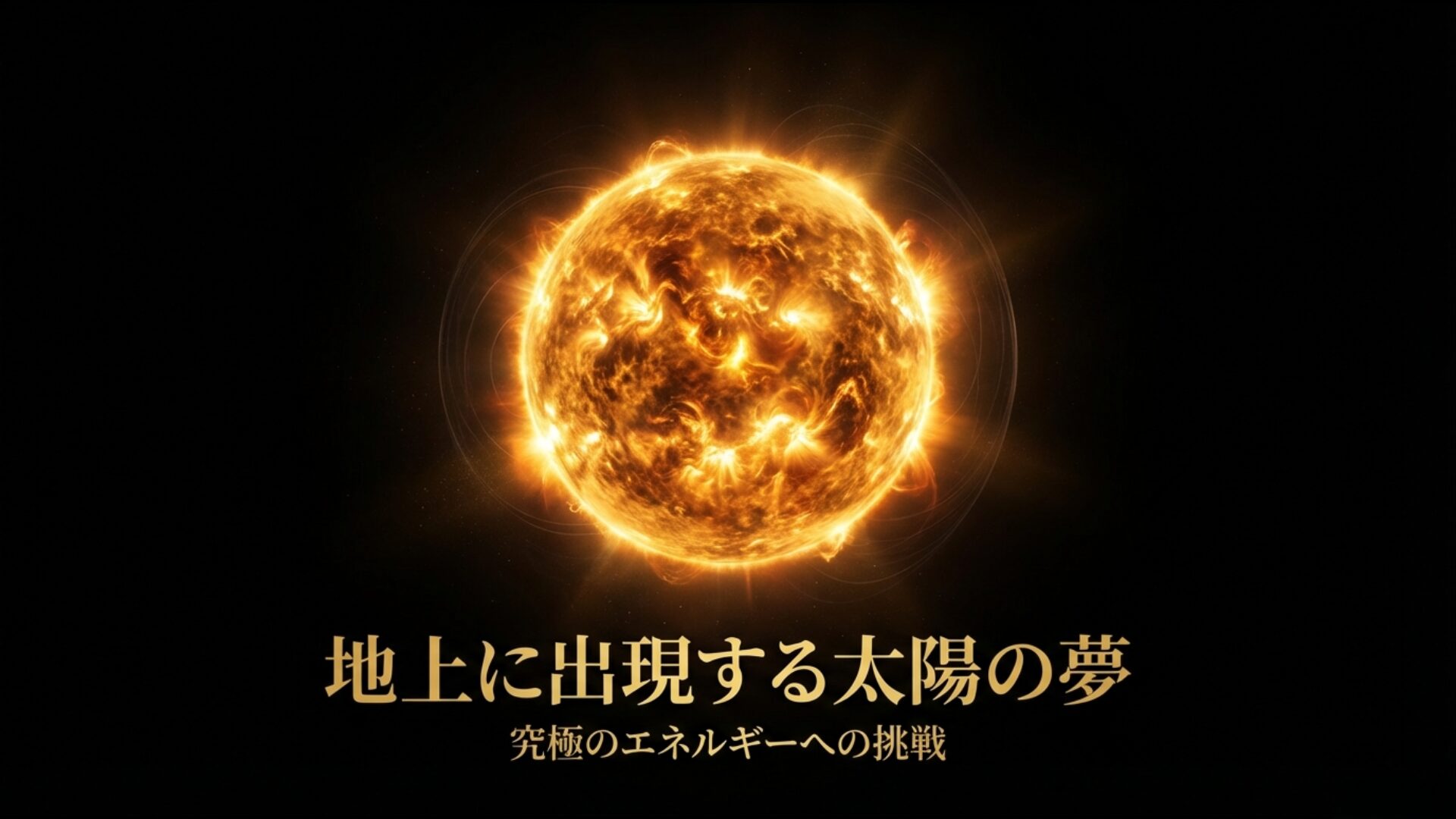 核融合発電が究極のエネルギー源として地上に太陽を再現しようとするイメージ画像