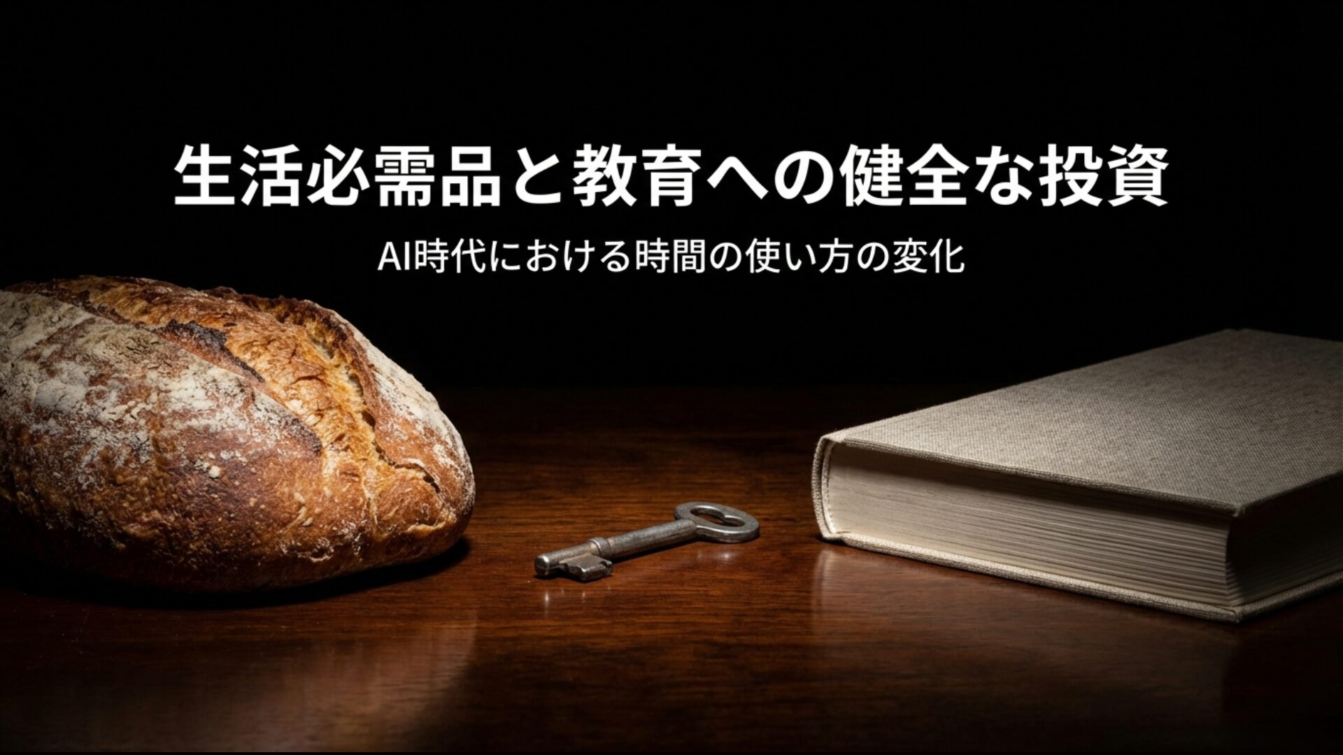 AI時代における時間の使い方の変化と教育への健全な投資状況