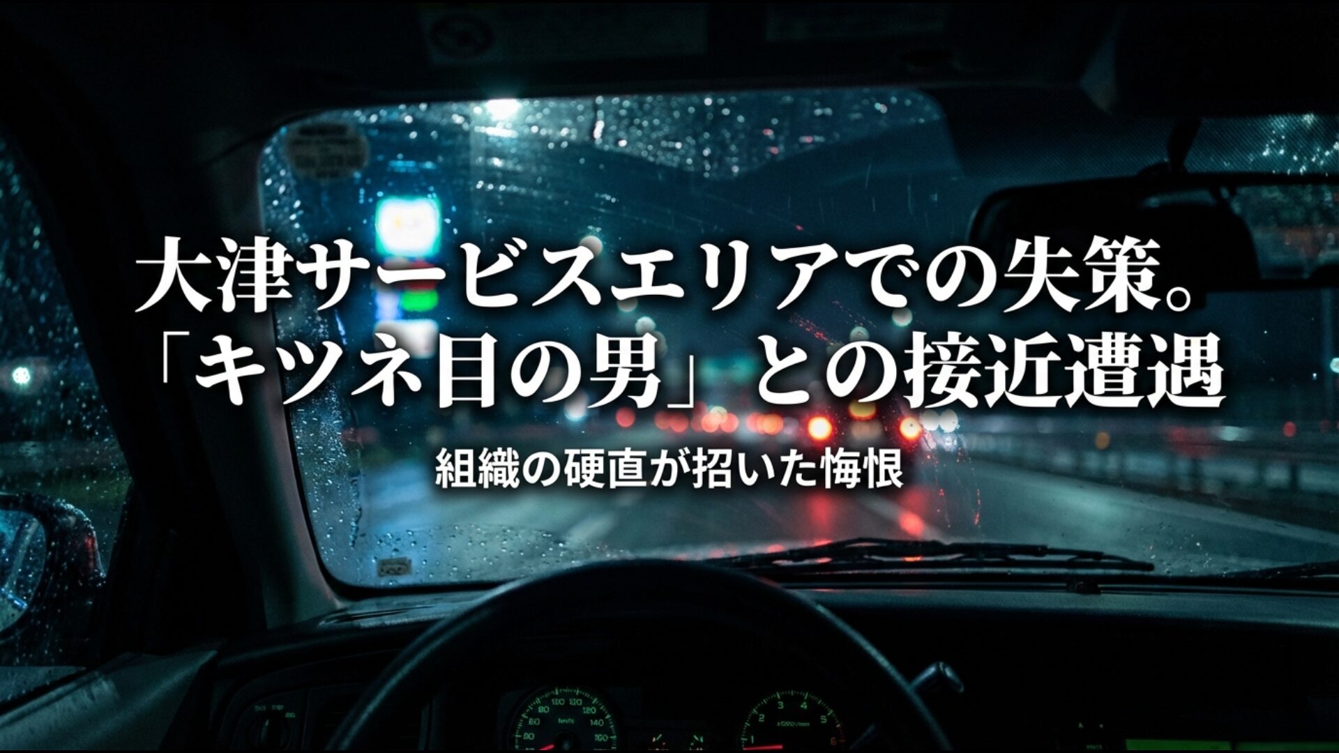 名神高速道路の大津サービスエリアでキツネ目の男を取り逃がした失策と警察組織の重圧