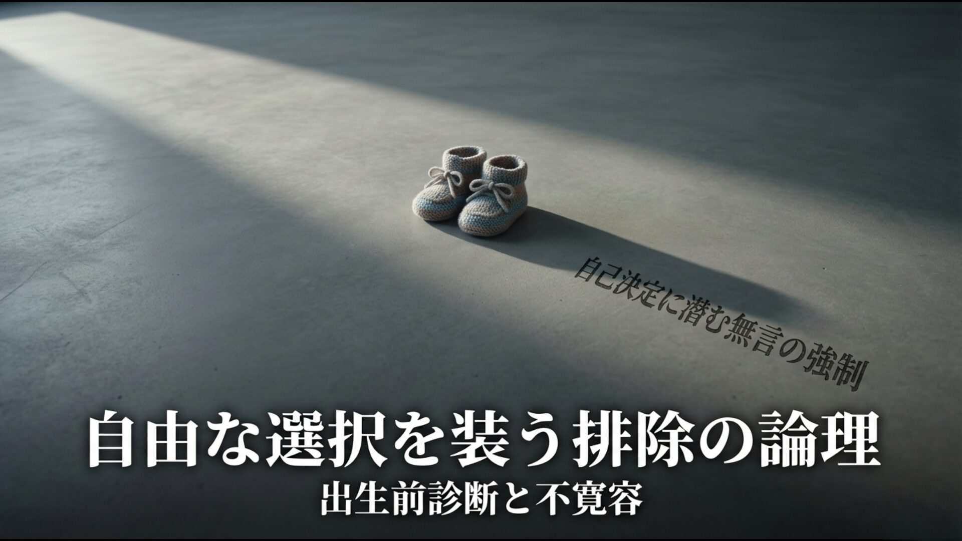 出生前診断(NIPT)の普及に伴う自己決定に潜む無言の強制と社会的不寛容の課題
