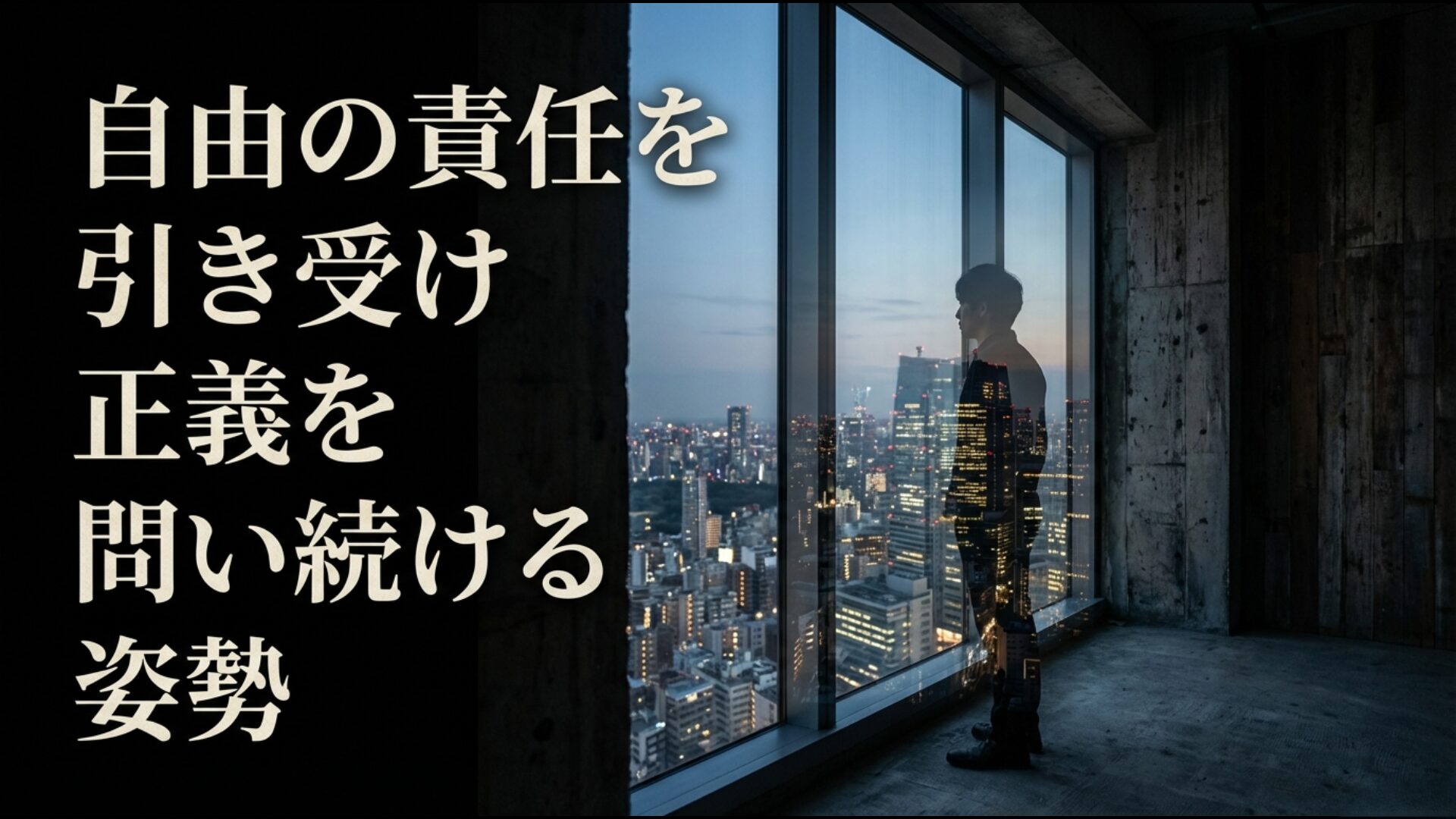 現代社会において自由の責任を引き受け自ら正義を問い続ける教育の重要性