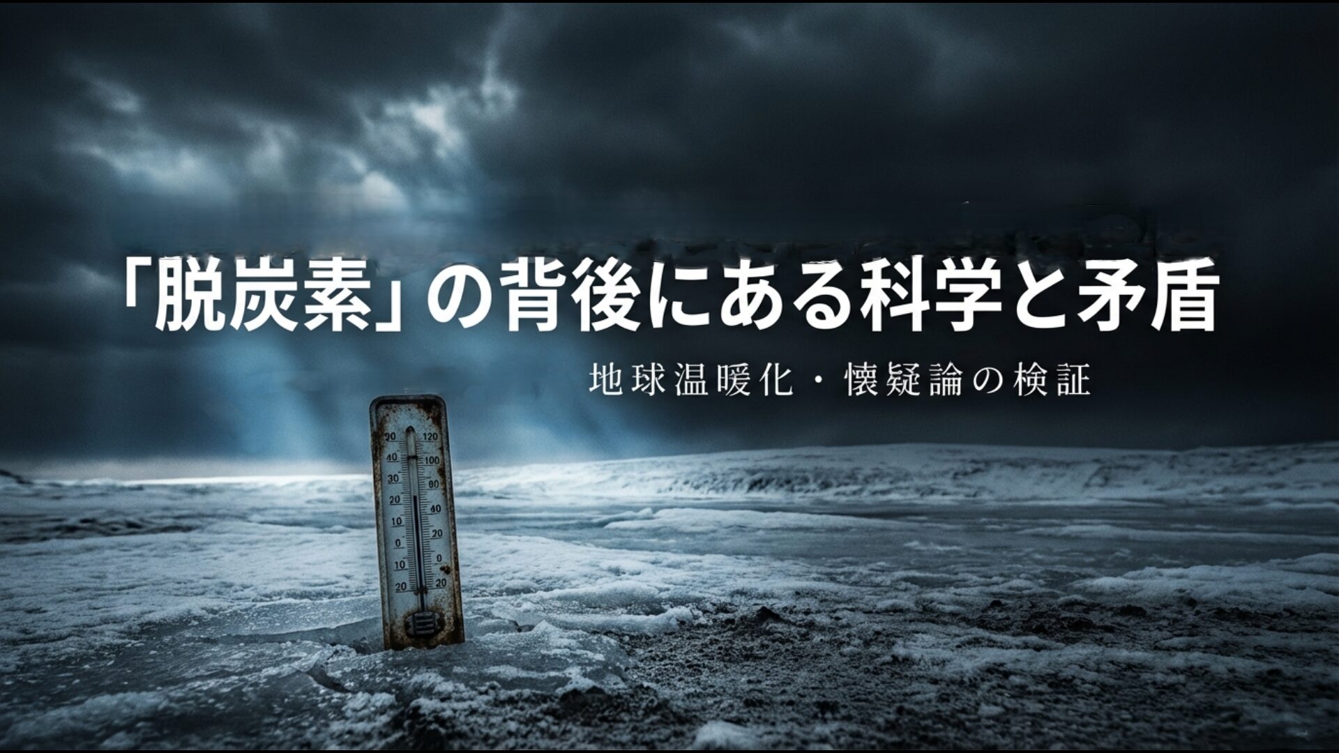 脱炭素政策の背後にある科学的根拠と地球温暖化懐疑論を検証するニュースの輪郭のアイキャッチ画像
