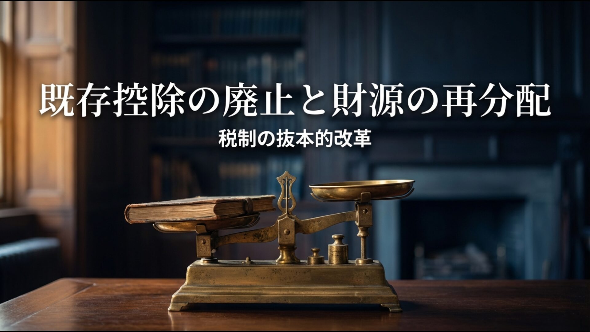 既存控除の廃止と財源の再分配を通じた抜本的な税制改革のロードマップ