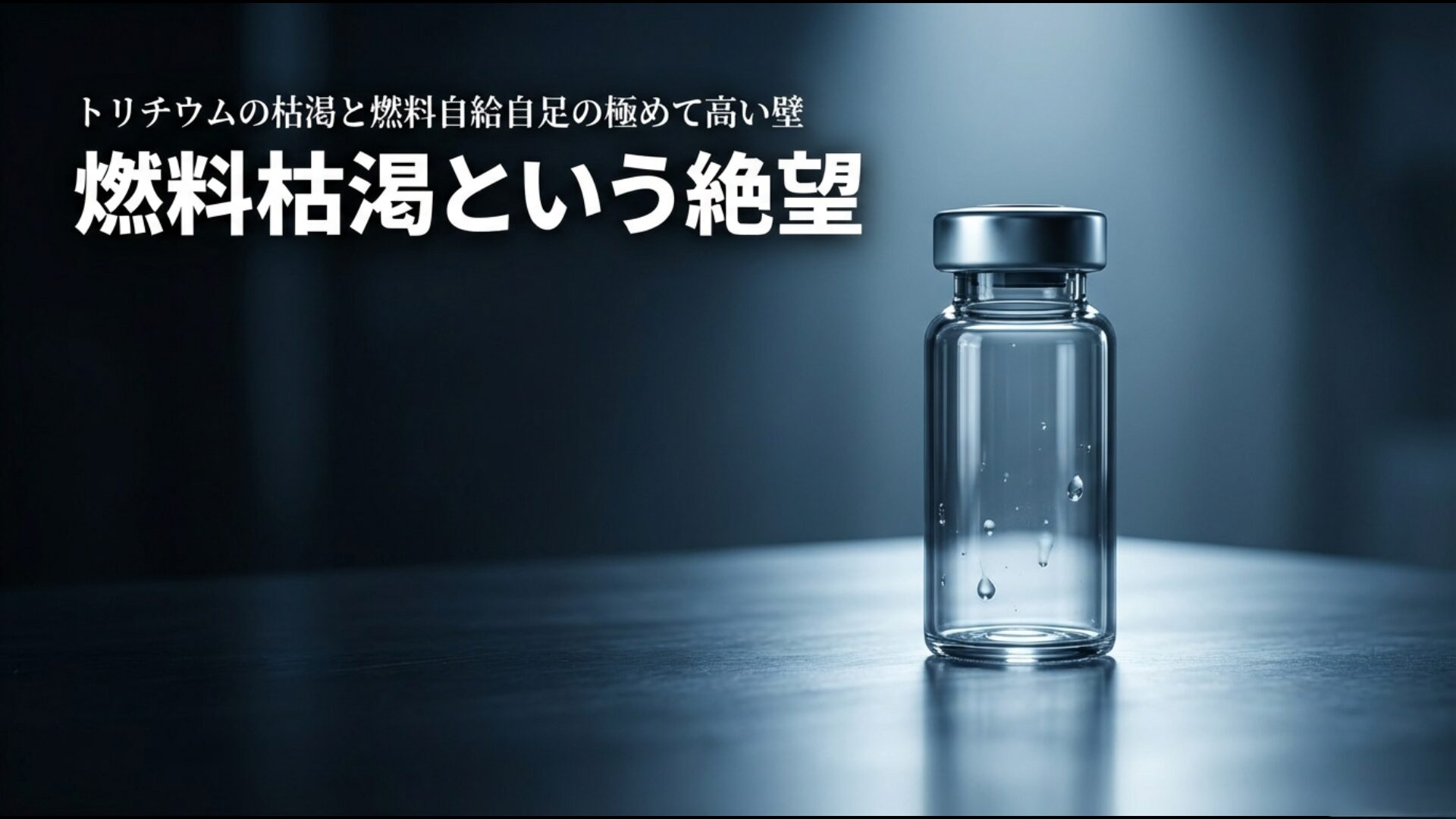 地球上にわずかしか存在しないトリチウム燃料の枯渇問題と自給自足を目指すブランケット技術の概念