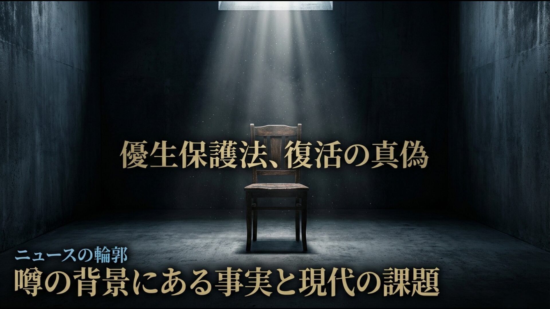 優生保護法の復活に関する噂の真偽と現代社会が抱える課題を解説するアイキャッチ画像