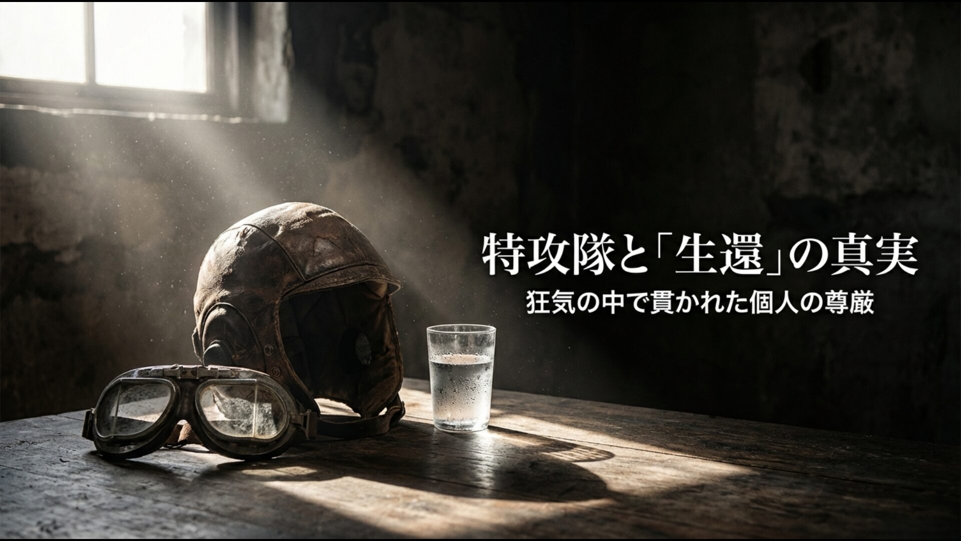 特攻隊の生還と個人の尊厳をテーマにしたブログ記事のアイキャッチ画像