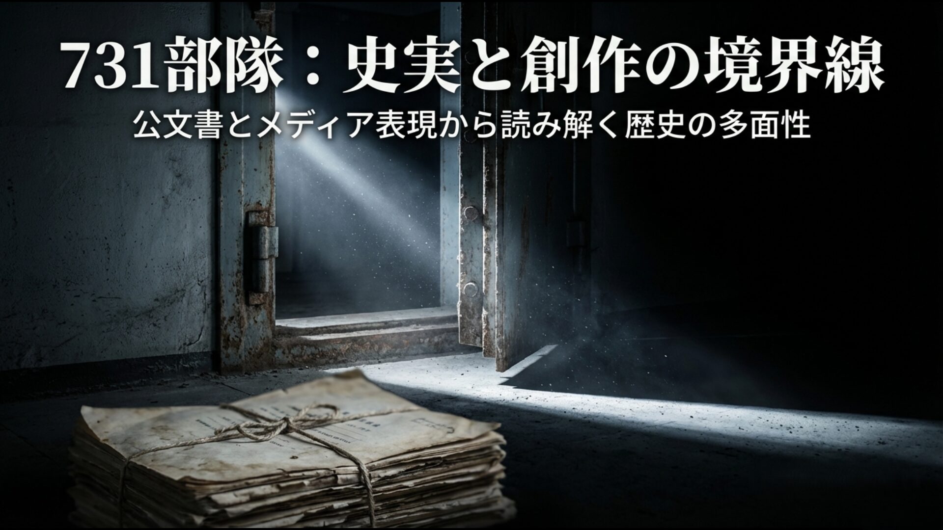 731部隊の歴史的真実とメディア表現の相関を分析するアイキャッチ画像