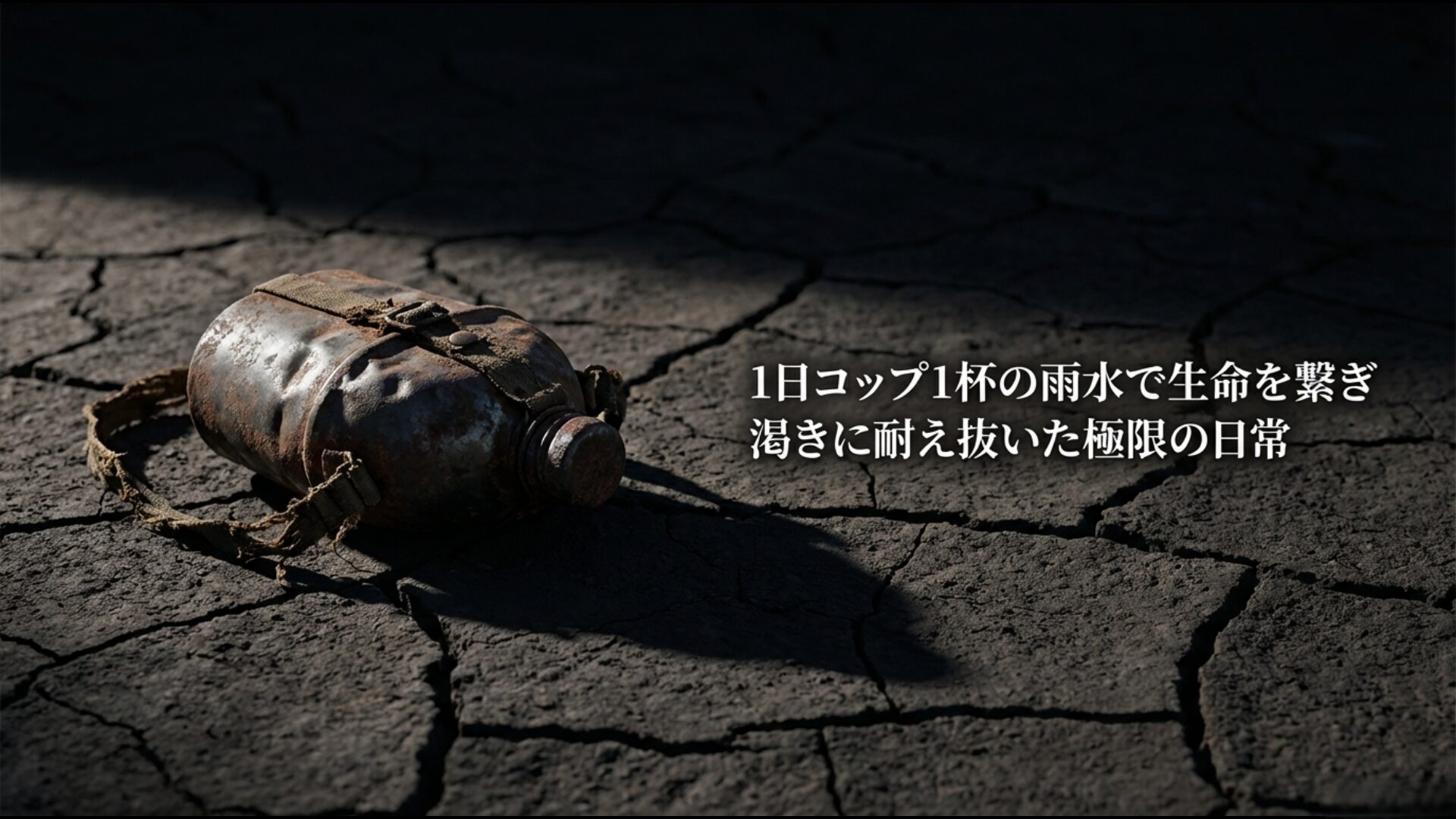 硫黄島で水不足に悩み雨水で喉を潤す兵士の過酷な日常