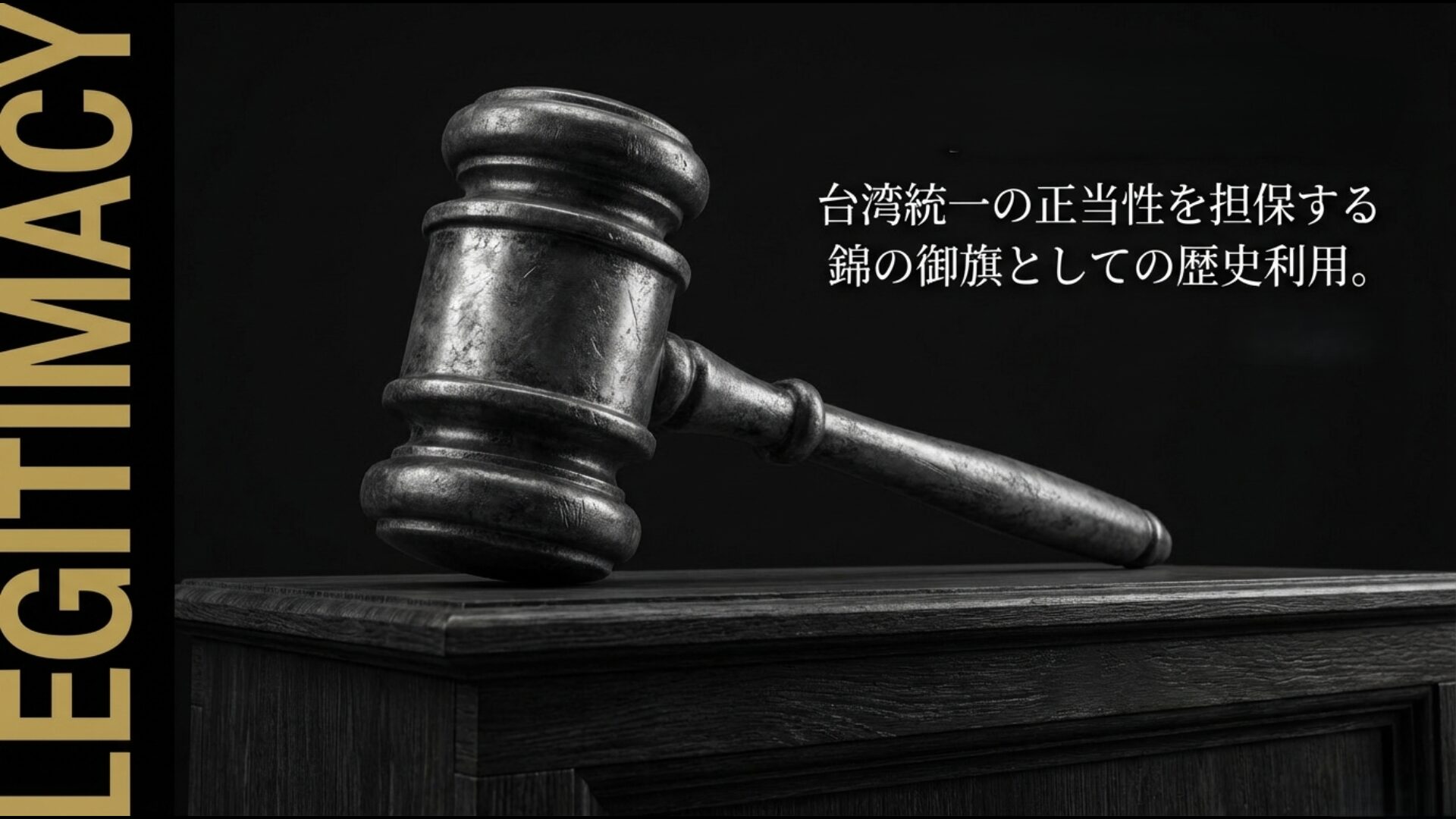 習近平政権が台湾統一の正当性を担保する錦の御旗としてポツダム宣言を政治利用する法律戦のイメージ