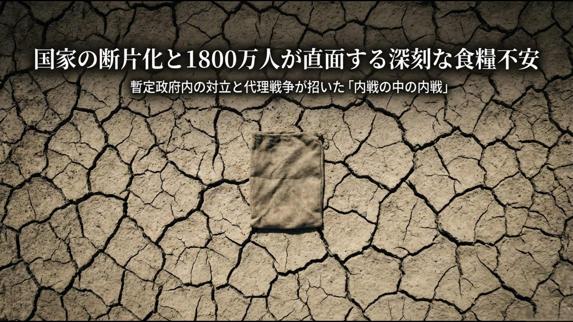 1800万人が直面する食糧危機と暫定政府内の対立による内戦の中の内戦