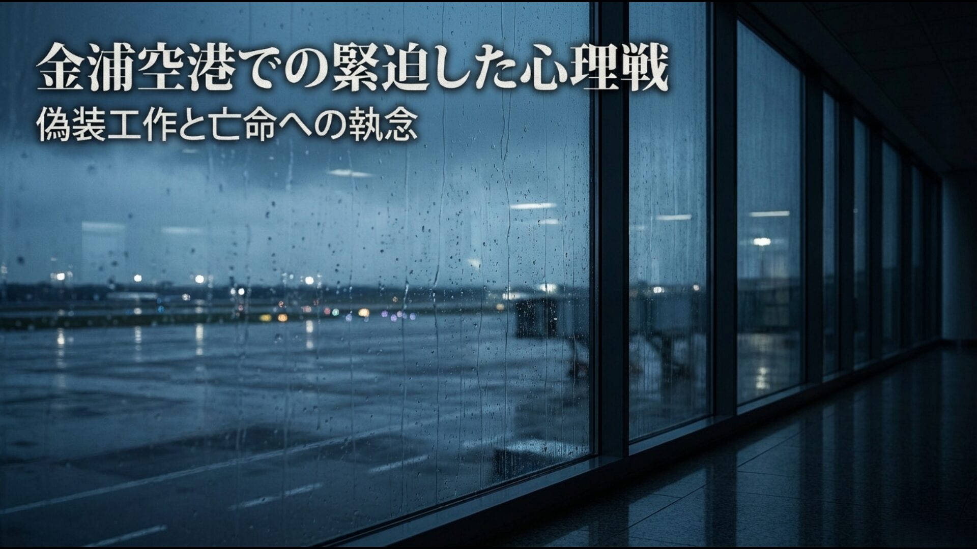 韓国・金浦空港での韓国当局による偽装工作と犯人グループの心理戦