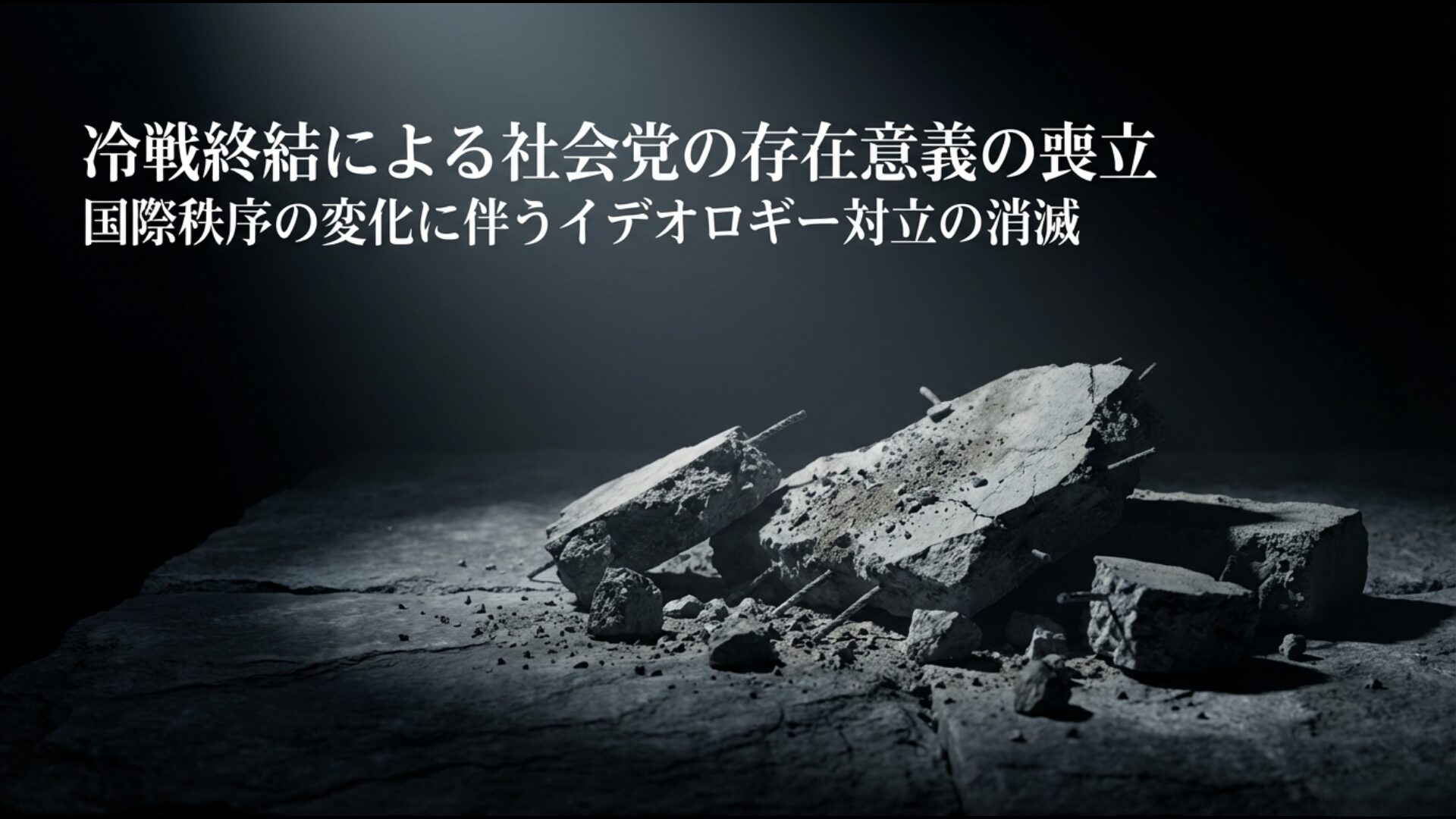 冷戦終結に伴う国際秩序の変化とイデオロギー対立の消滅が社会党に与えた影響