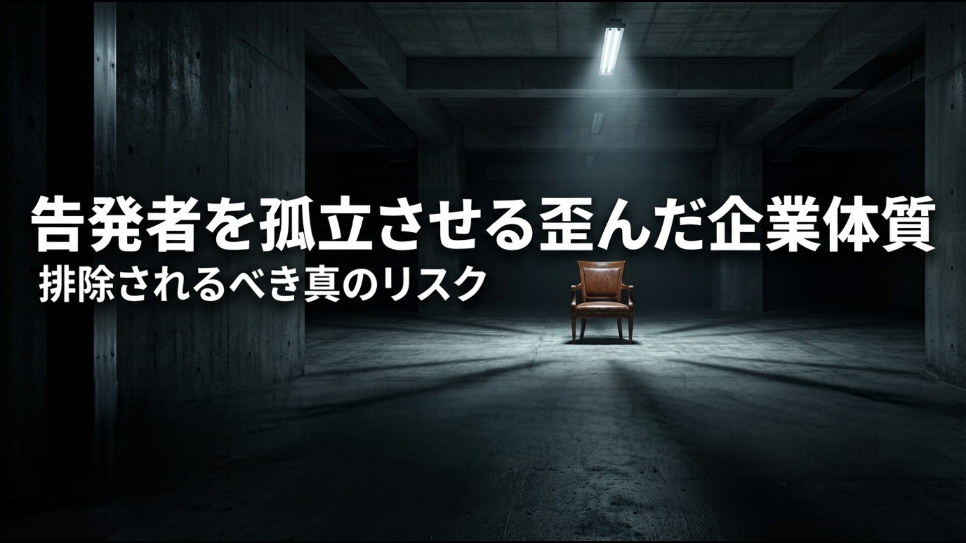 内部通報者が組織内で孤立し犯人探しをされる歪んだ企業体質の図解