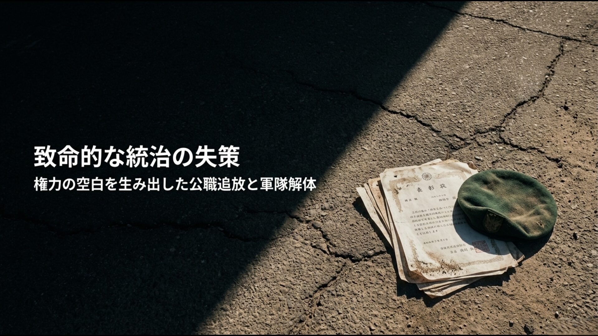 連合国暫定当局（CPA）によるバアス党追放とイラク軍解体が招いた混乱の図解