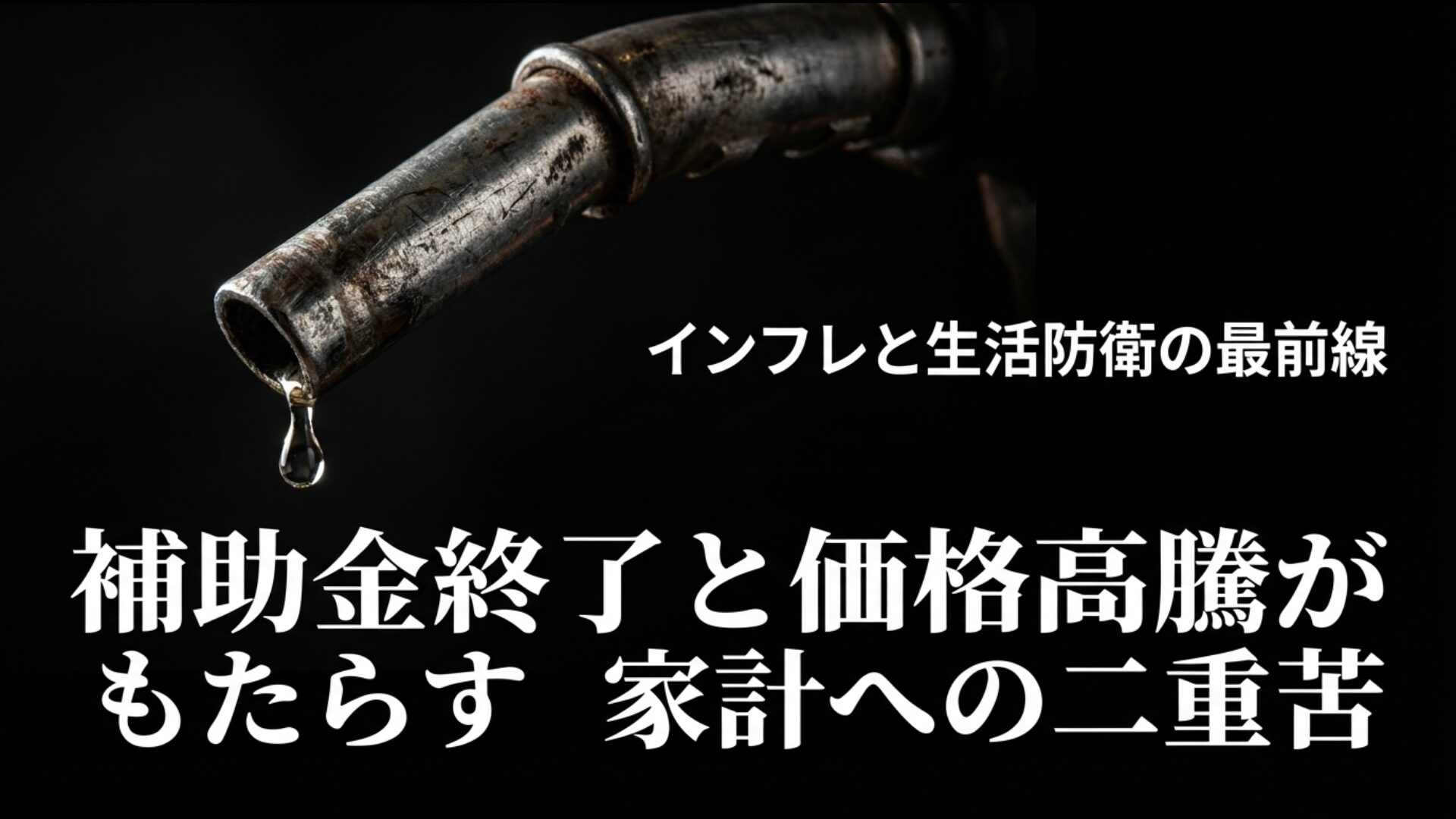 2026年のガソリン補助金終了と燃料高騰による家計への二重の打撃