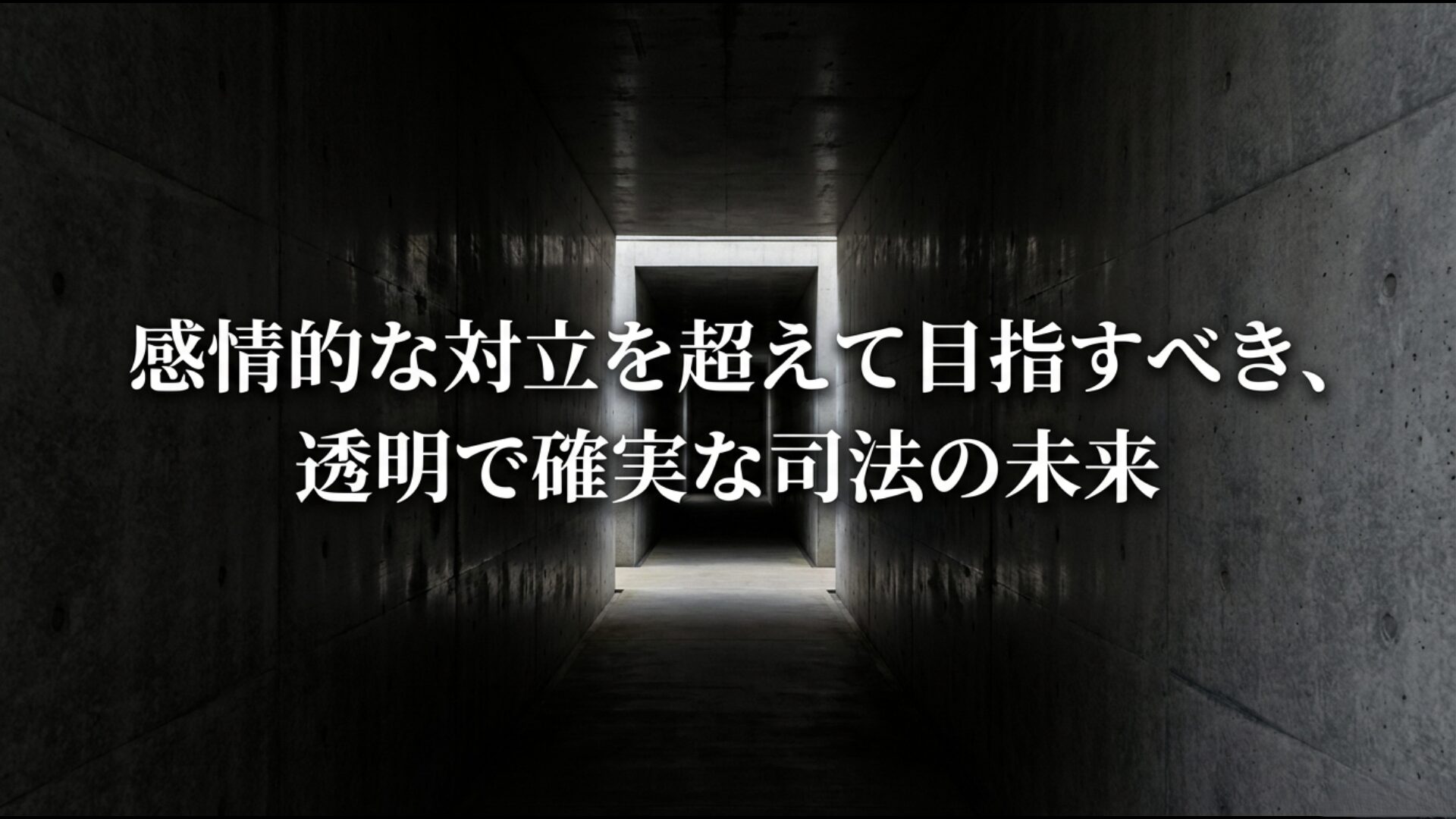 感情的な対立を超えて目指すべき日本の刑事司法と公平な再審制度の未来