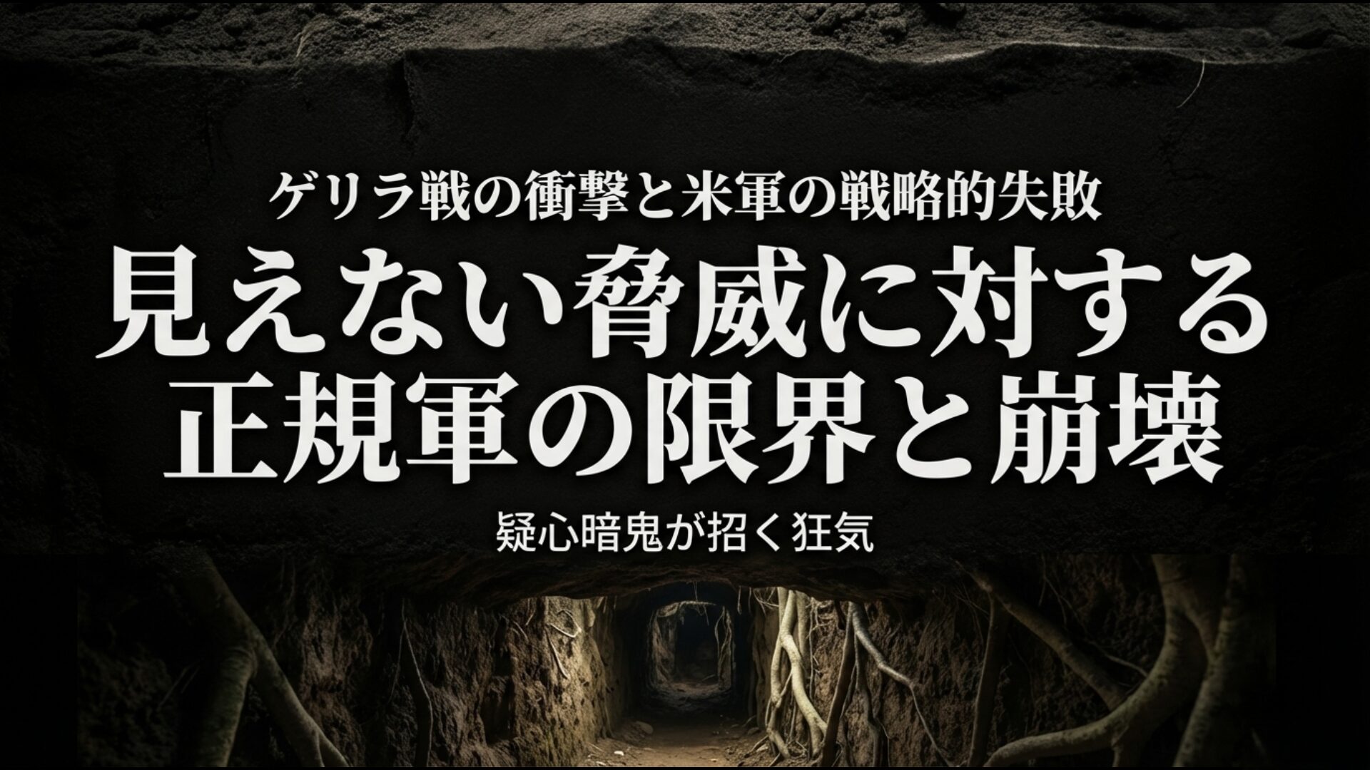 ジャングルでのゲリラ戦に直面し戦略的失敗を喫した米軍の状況