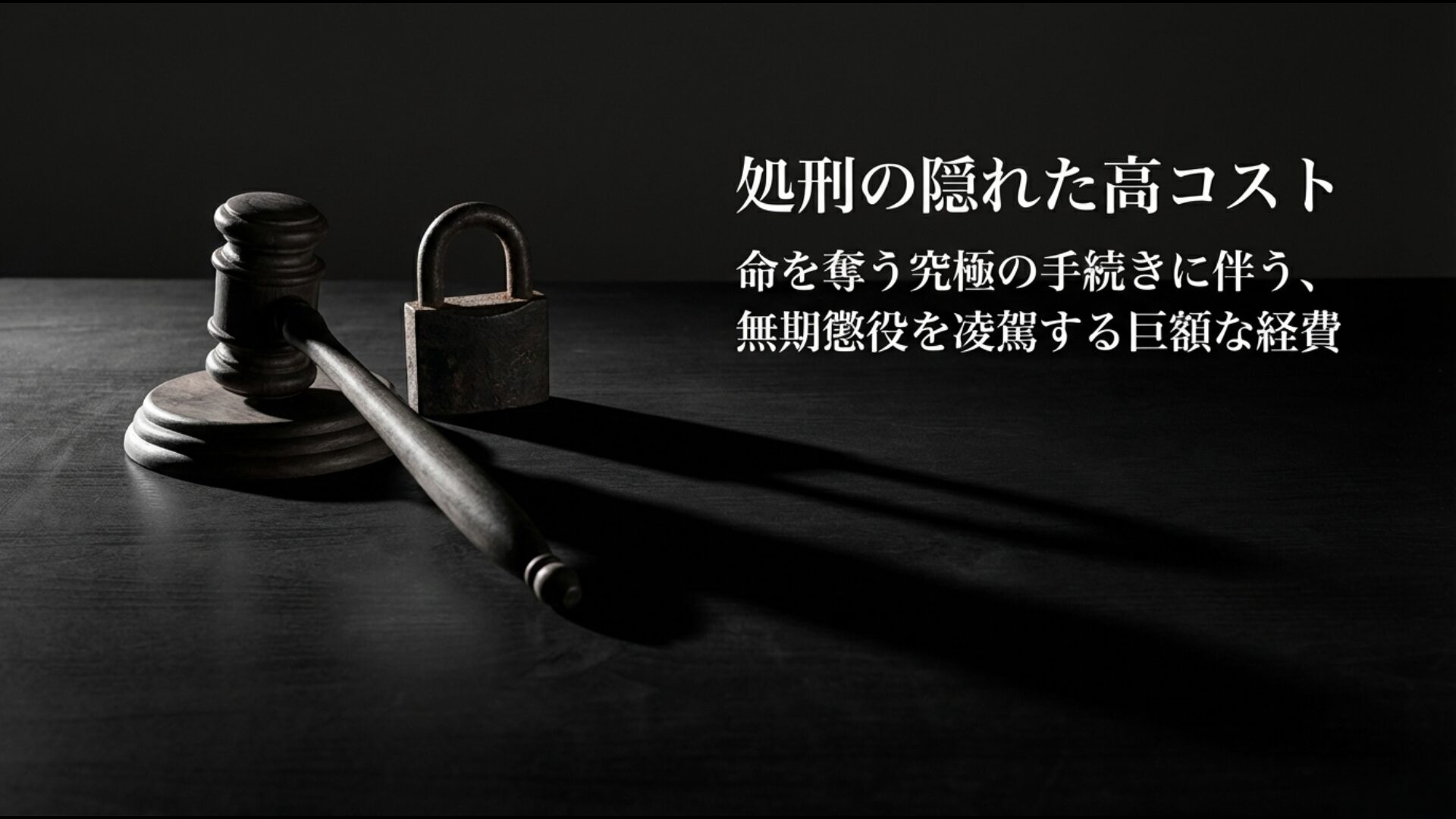 死刑執行までの厳格なプロセスにより無期懲役を凌駕する巨額な法的経費
