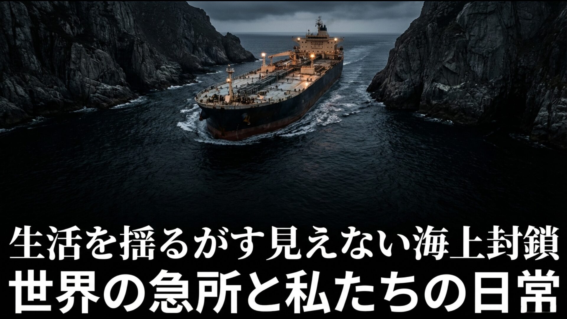 2026年のホルムズ海峡封鎖危機と世界経済への衝撃を解説するアイキャッチ画像