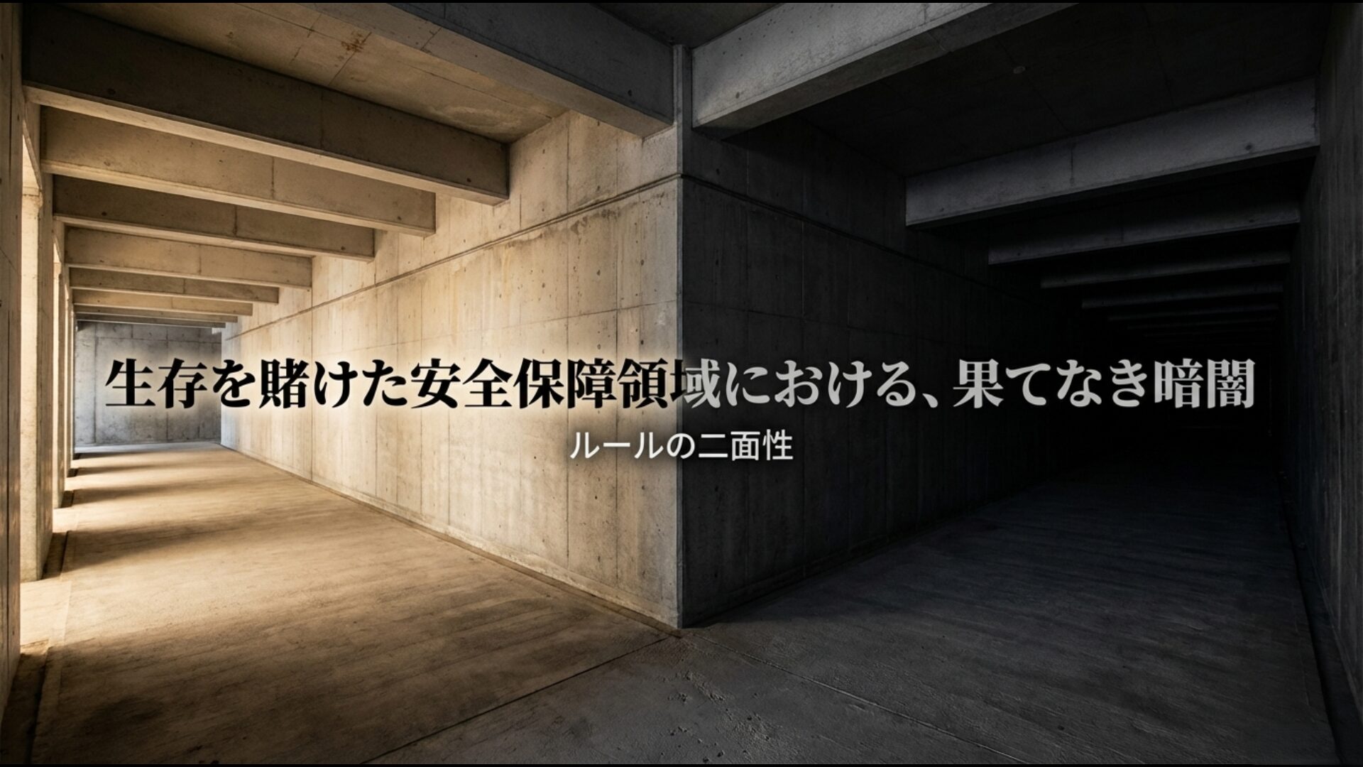 政治的利害が対立する安全保障分野でのルールの脆弱性