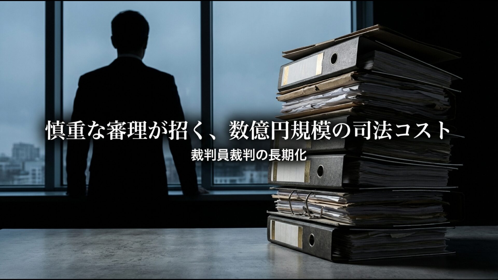 裁判員裁判の長期化により増大する数億円規模の司法コストの概念図