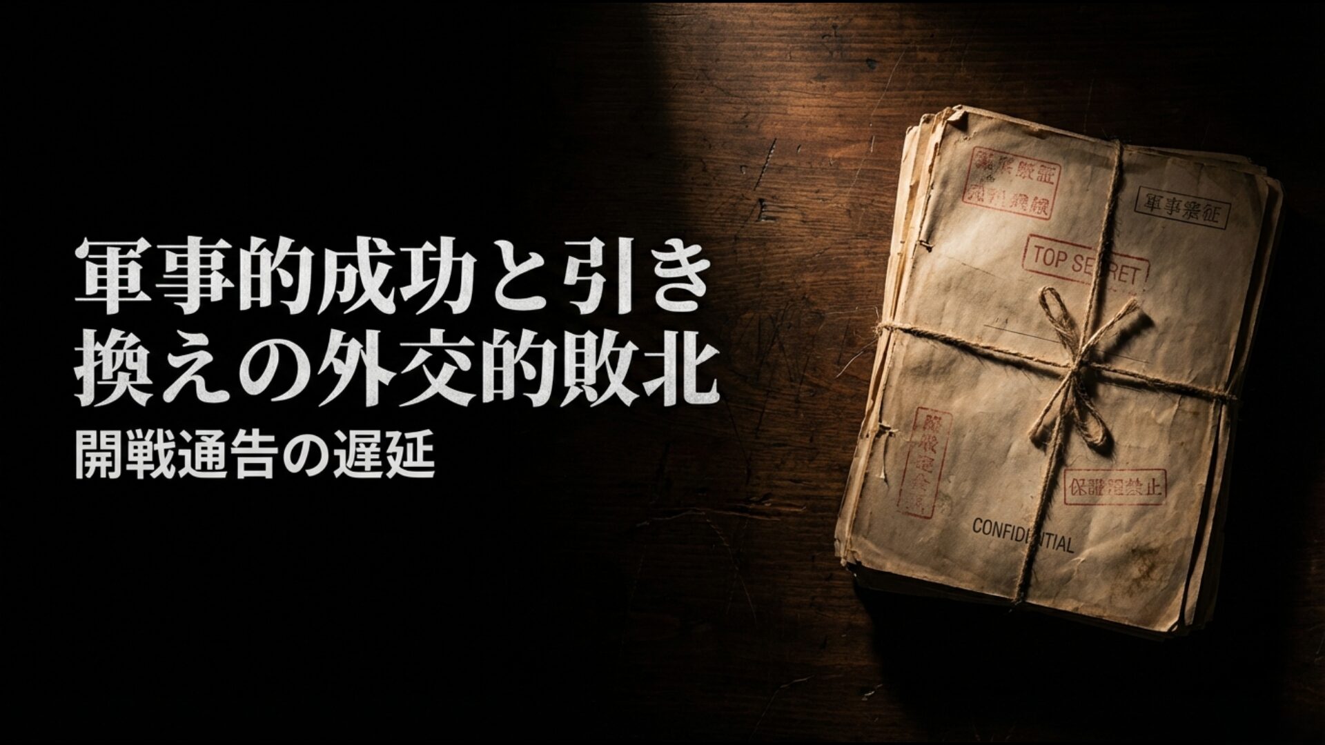 真珠湾攻撃の軍事的成功と引き換えに招いた外交的敗北を解説する図解