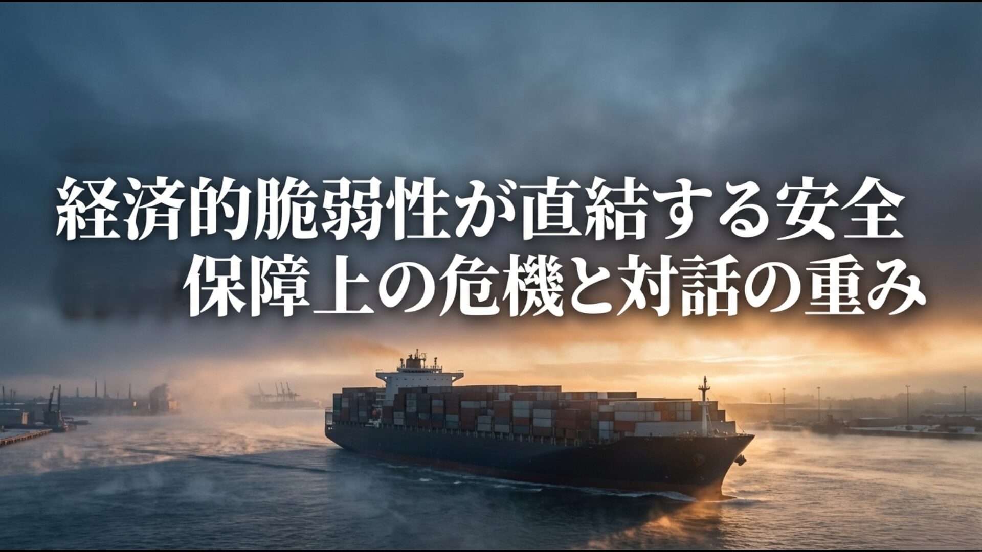 経済的脆弱性が直結する安全保障上の危機と対話の重みの教訓