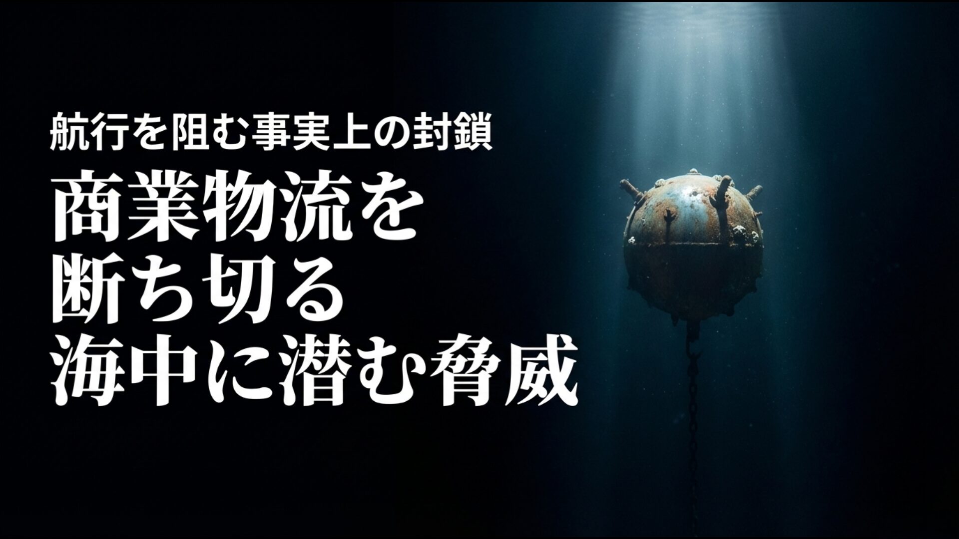 イランによる機雷敷設と保険除外による事実上のホルムズ海峡封鎖の図解