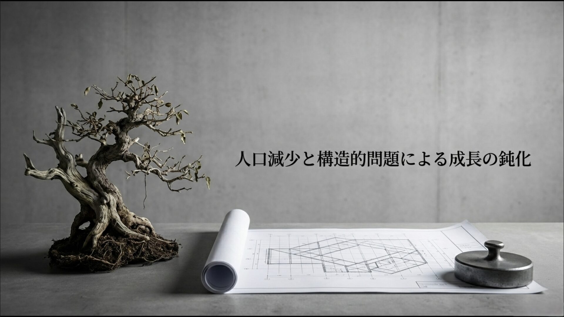 少子高齢化と人口減少が日本経済の潜在成長率に与える影響の解説図