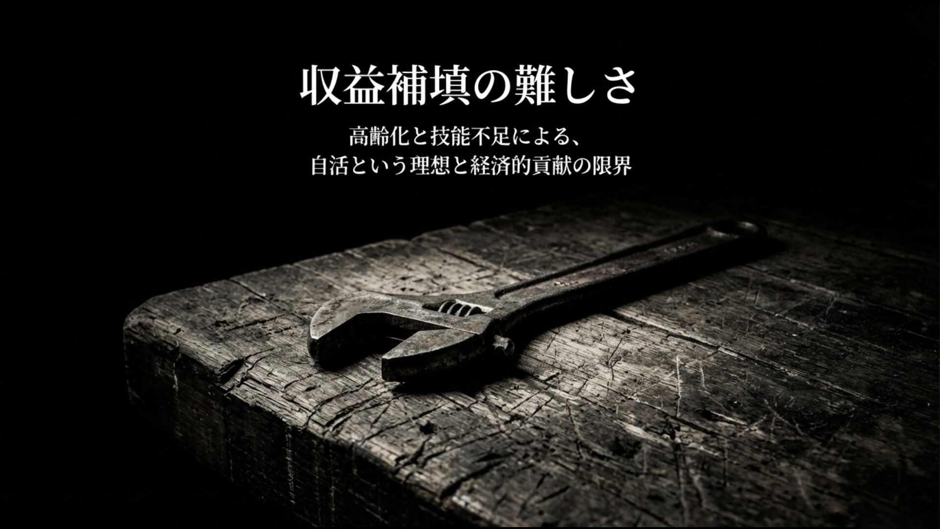 受刑者の高齢化と技能不足により刑務作業での収益補填が困難な現状