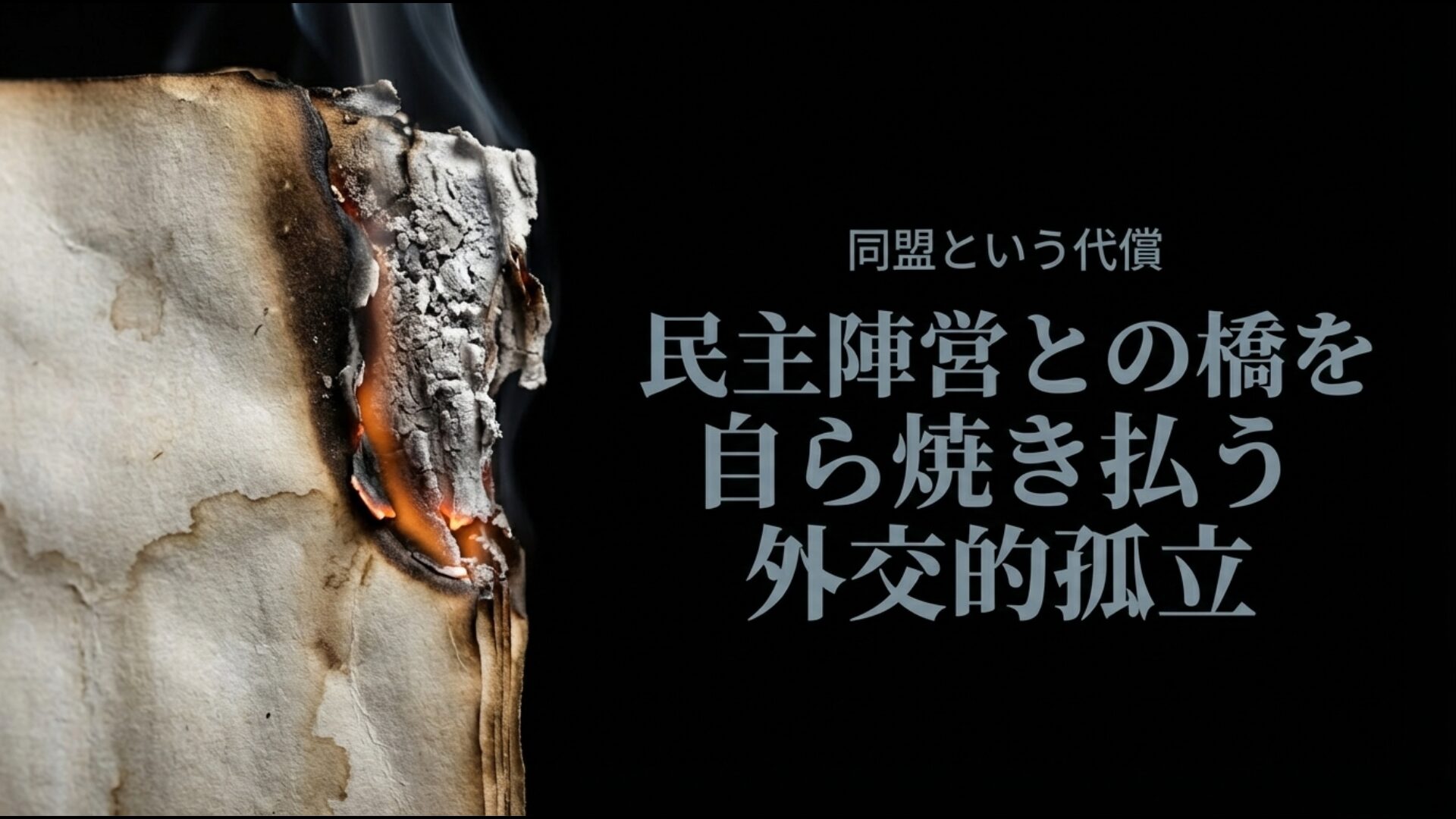 三国同盟締結により民主主義陣営との橋を自ら焼き払った外交的孤立