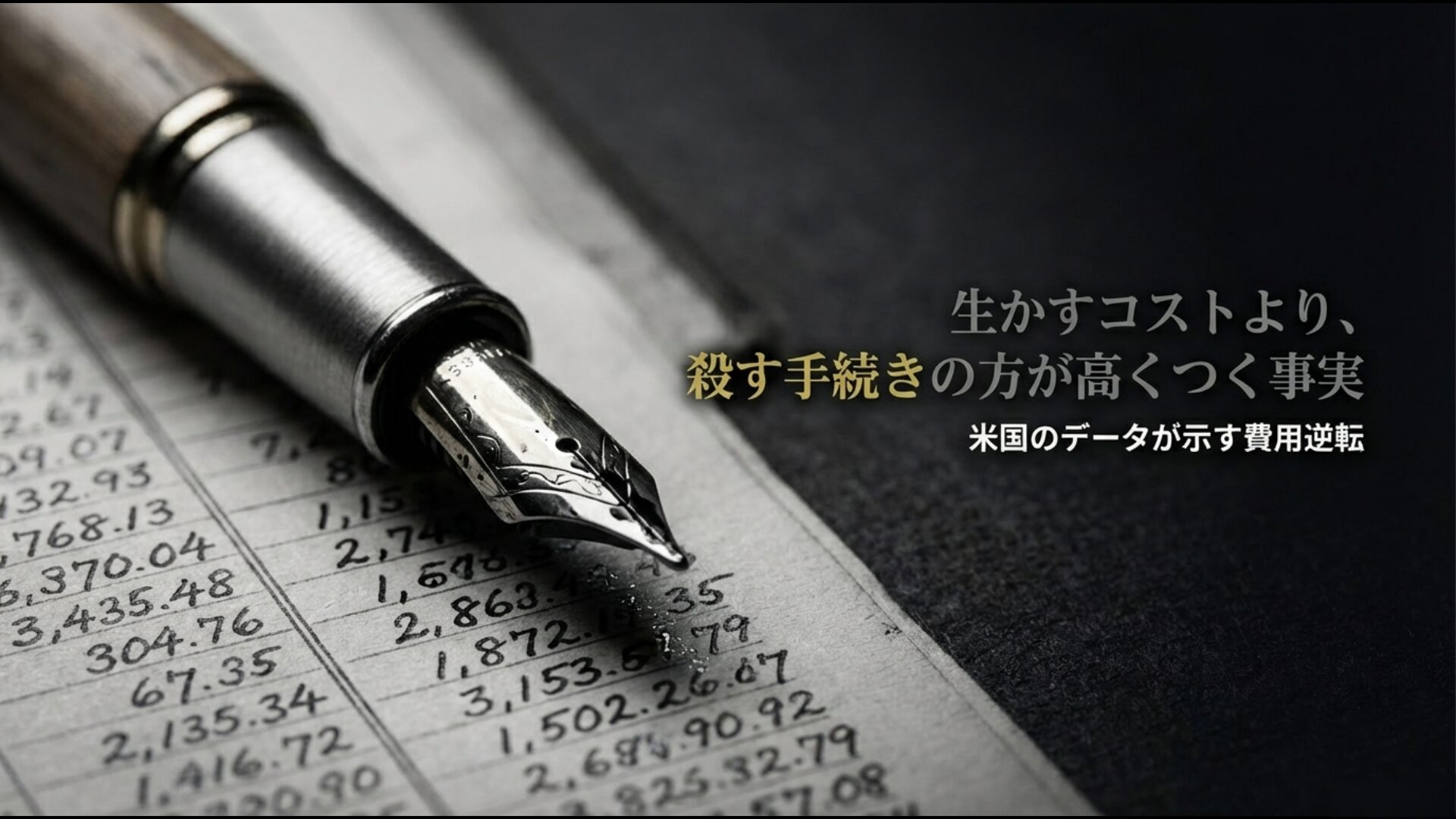 アメリカの各州における死刑制度維持のための追加コスト統計データ