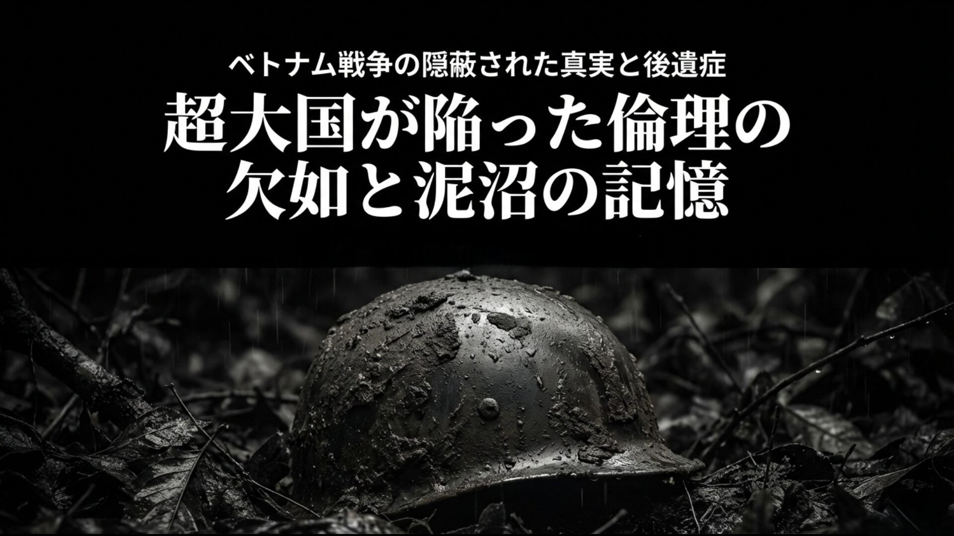 ベトナム戦争の隠蔽された真実と後遺症を象徴する報道写真のイメージ