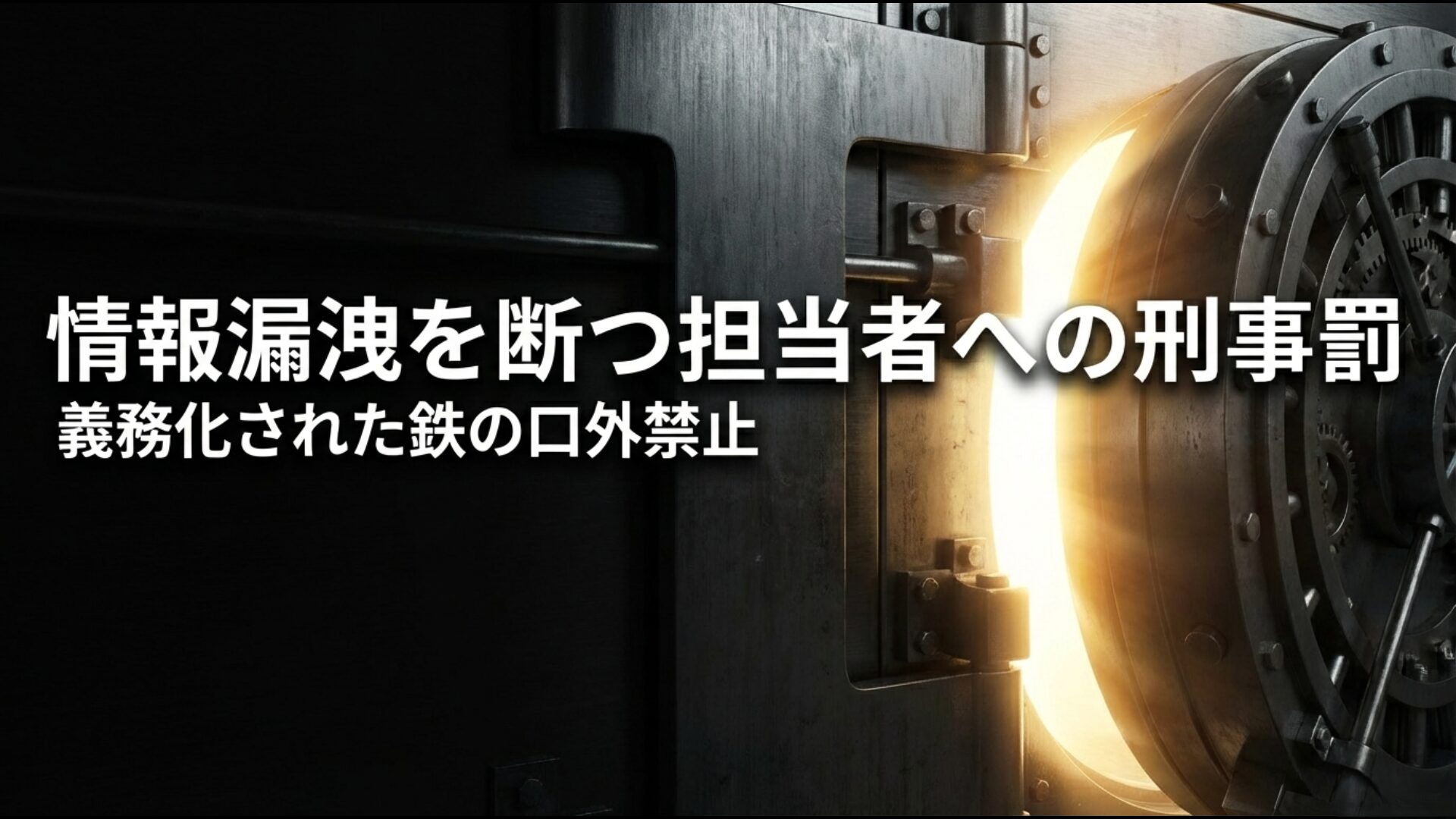 内部通報の担当者が情報を漏洩させた場合の刑事罰と罰則の解説