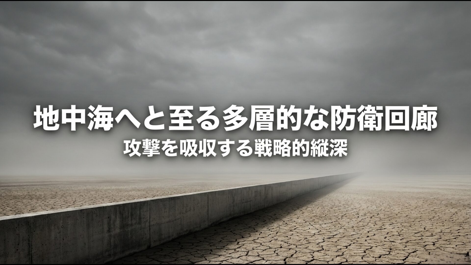 地中海へと至る多層的な防衛回廊「抵抗の枢軸」がもたらす戦略的縦深の構造。