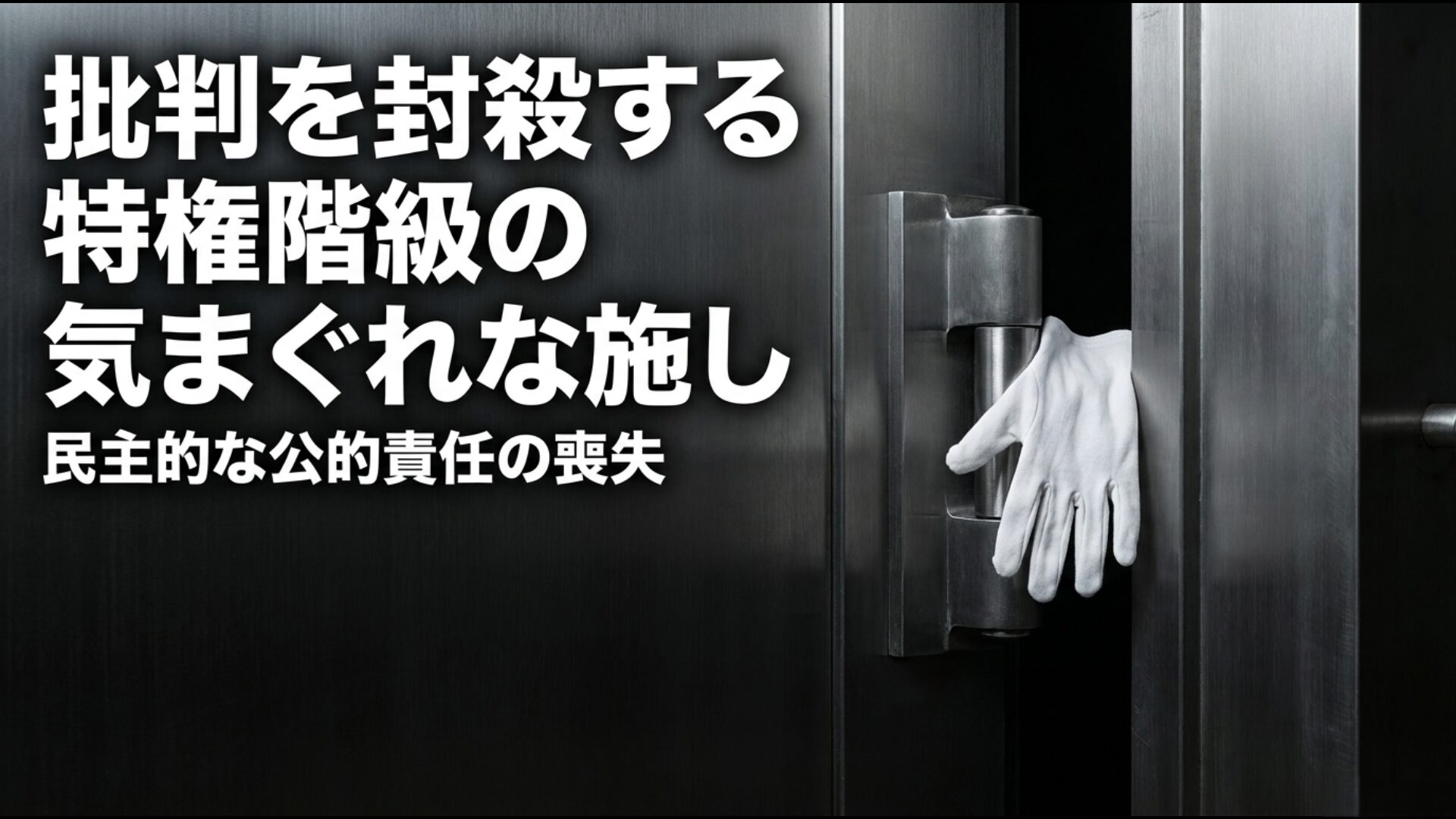 民主的な公的責任を喪失させる特権階級の気まぐれな施しの図解