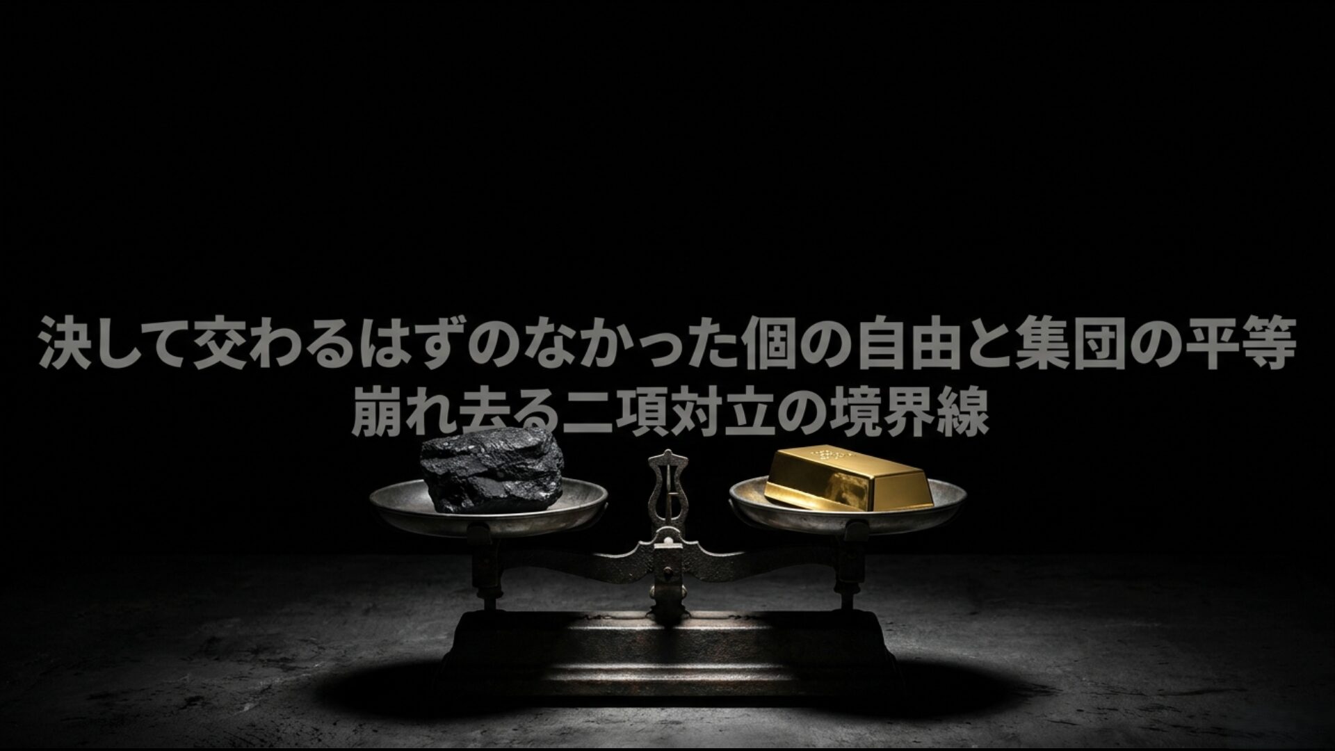 個の自由を重んじるリベラリズムと集団の平等を掲げる共産主義の比較