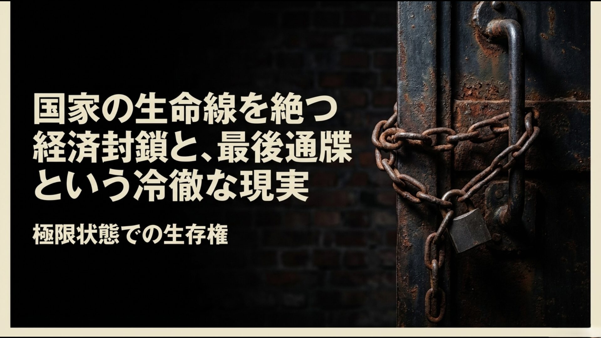ABCD包囲網による経済封鎖とハルノートが強いた生存権行使の図解