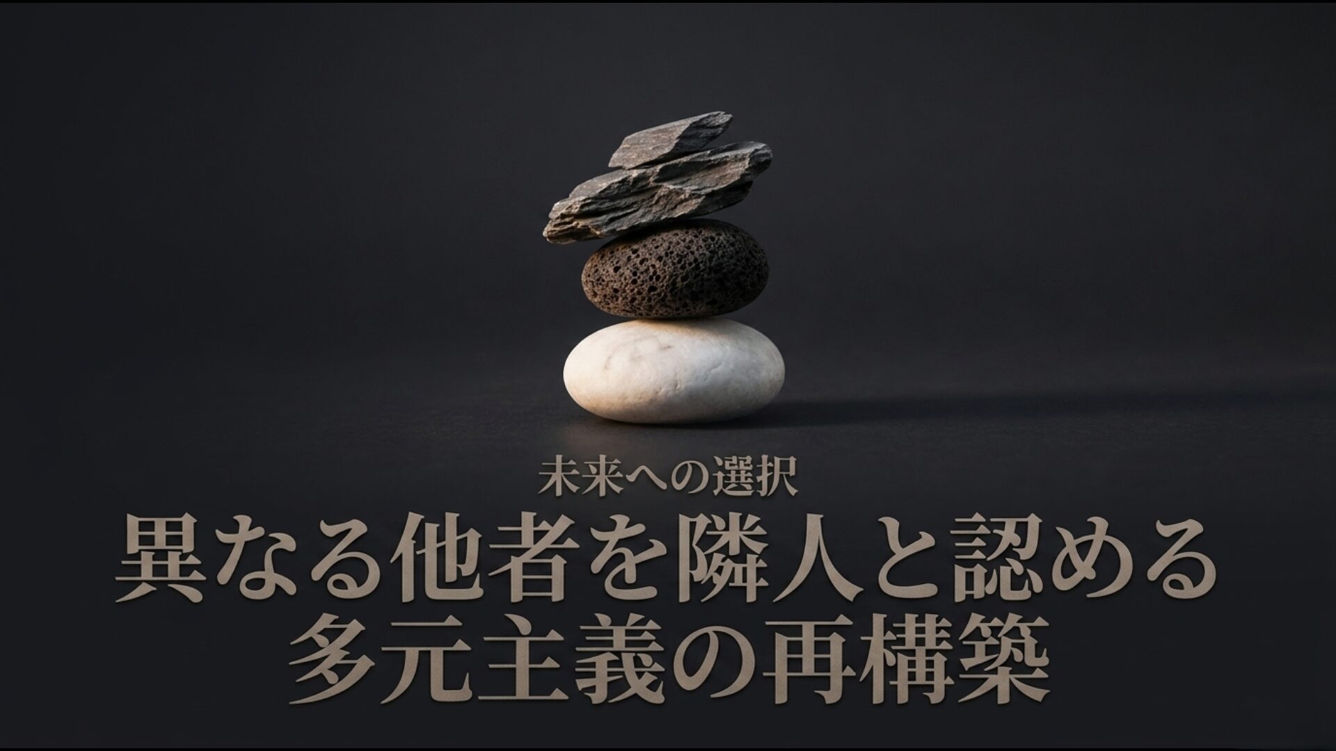 異なる他者を隣人と認める多元主義の再構築と未来の選択