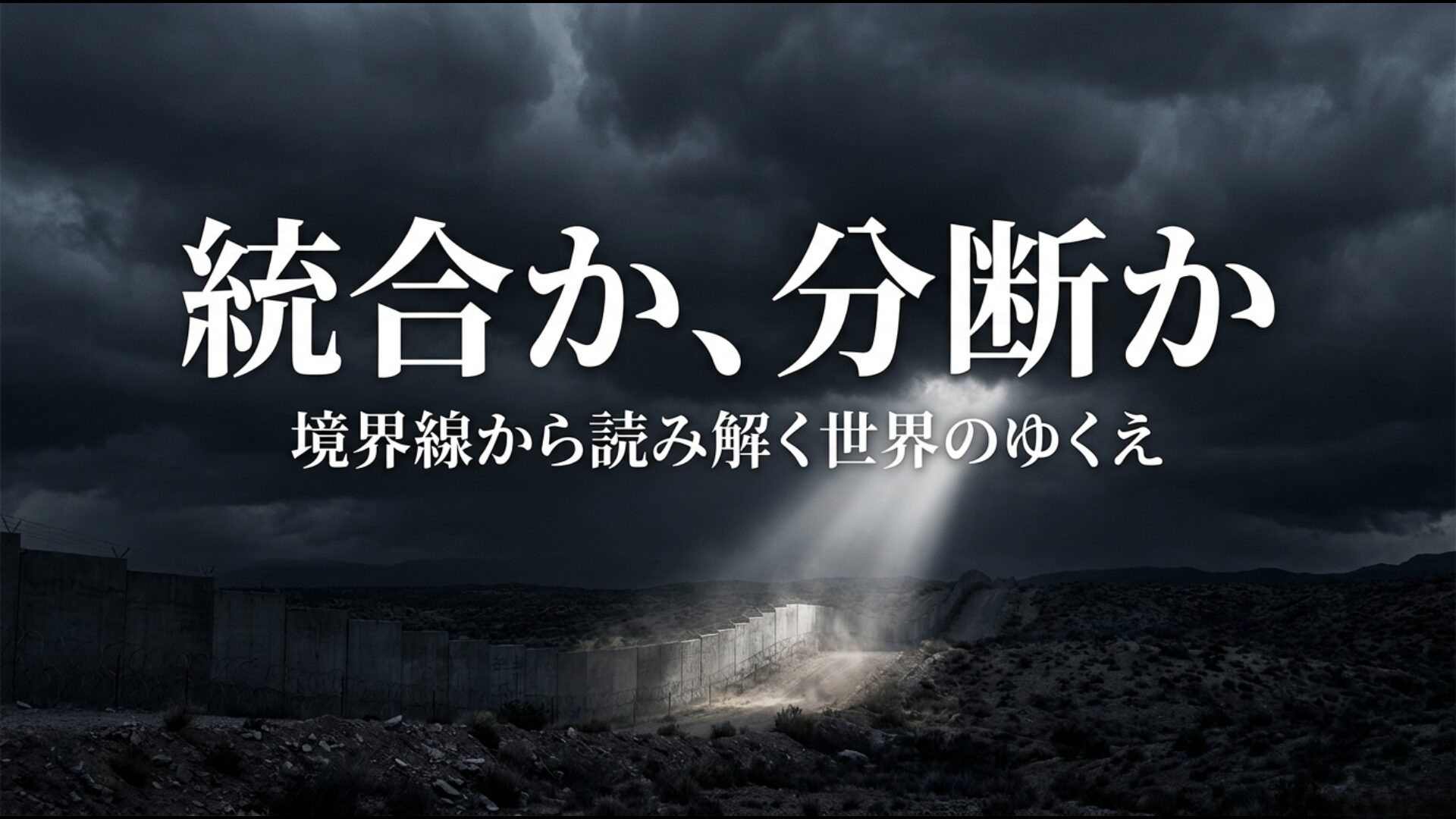 現代社会の統合と分断を象徴するグローバリズムとナショナリズムの対立イメージ