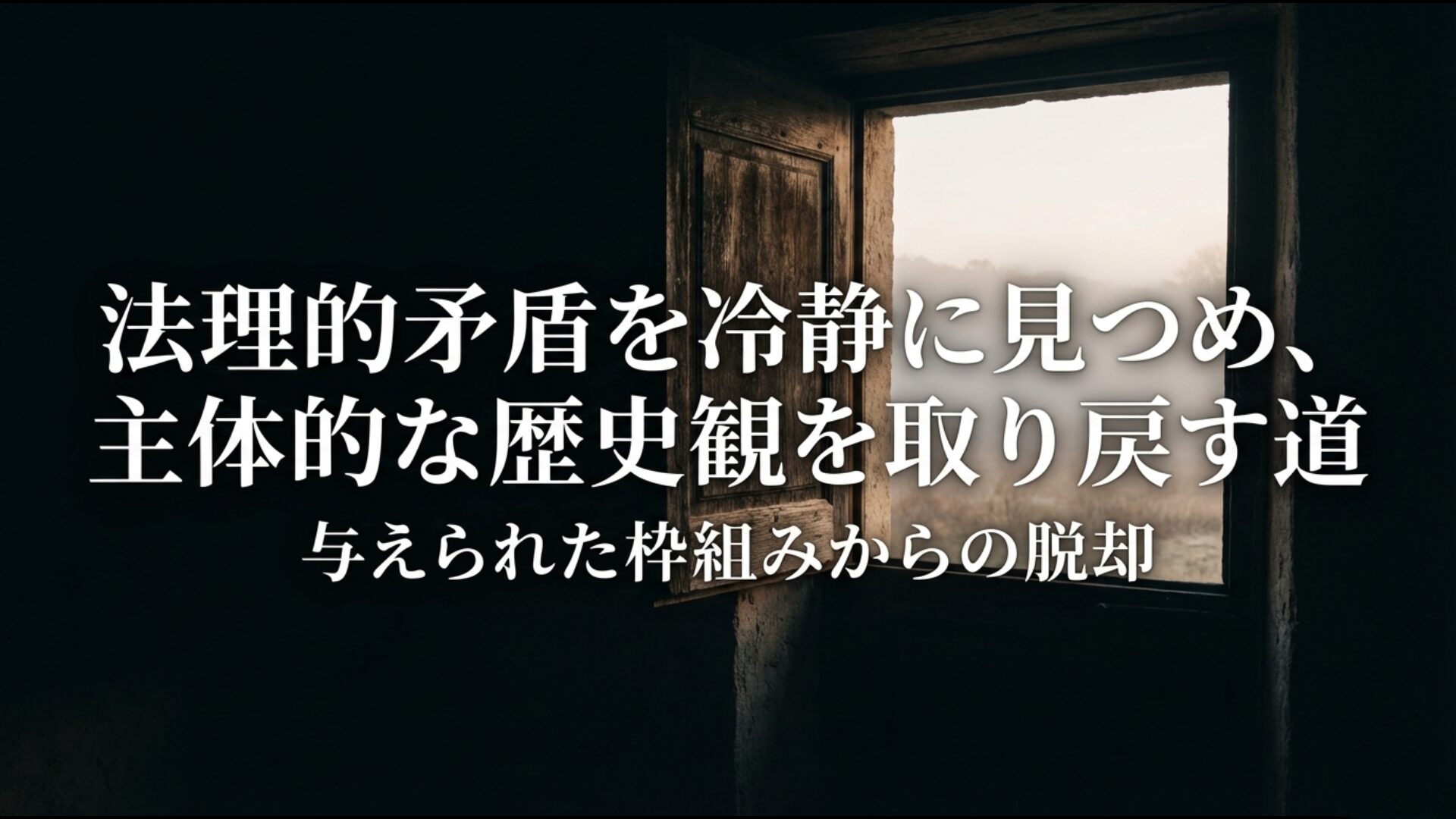 多角的な検証による歴史の再発見と真の独立に向けた歴史観の編み直し