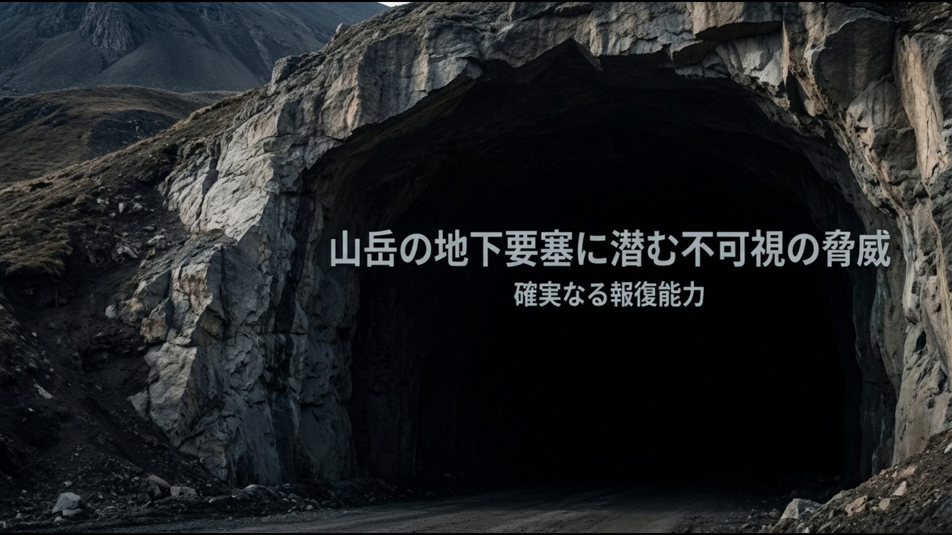 山岳地帯の地下要塞ミサイルシティに配備された弾道ミサイルによる不可視の抑止力。