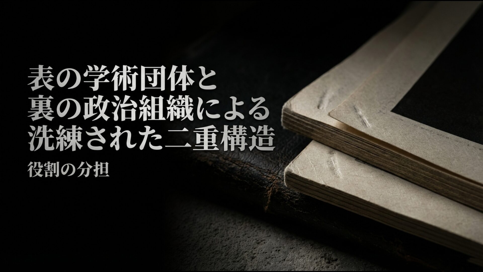 日本医師会と日本医師連盟による表裏一体の組織構造図